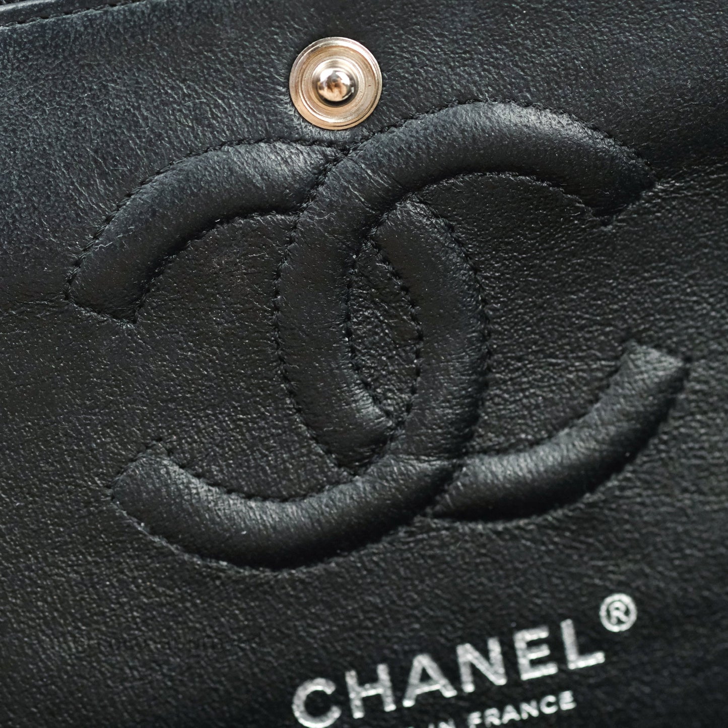 Chanel Classic Small S/M Flap Black Caviar Silver Hardware