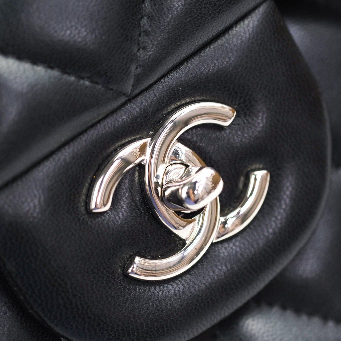 Chanel Jumbo Double Flap Black Lambskin Silver Hardware⁣⁣