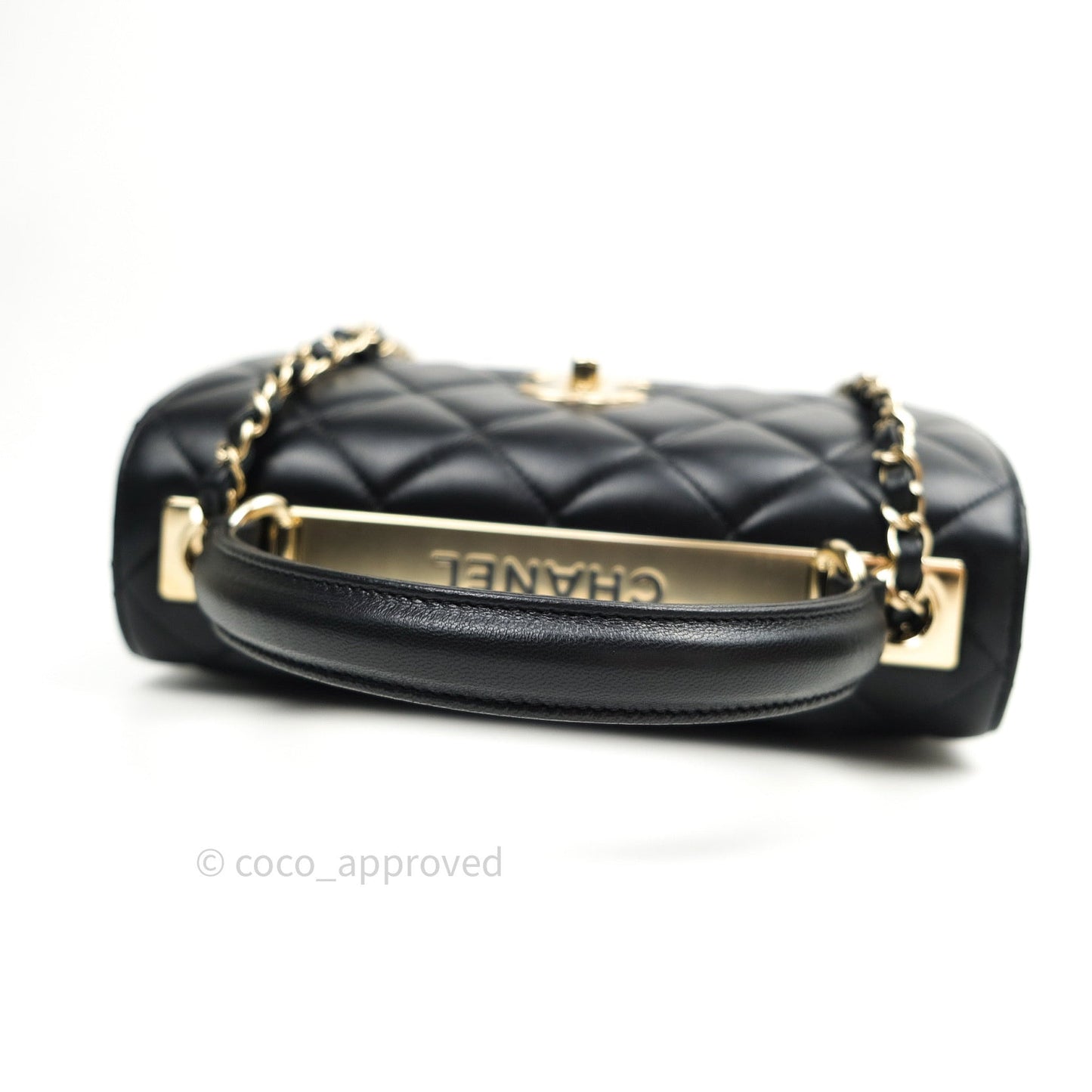 Chanel Trendy CC Small Black Lambskin Gold Hardware