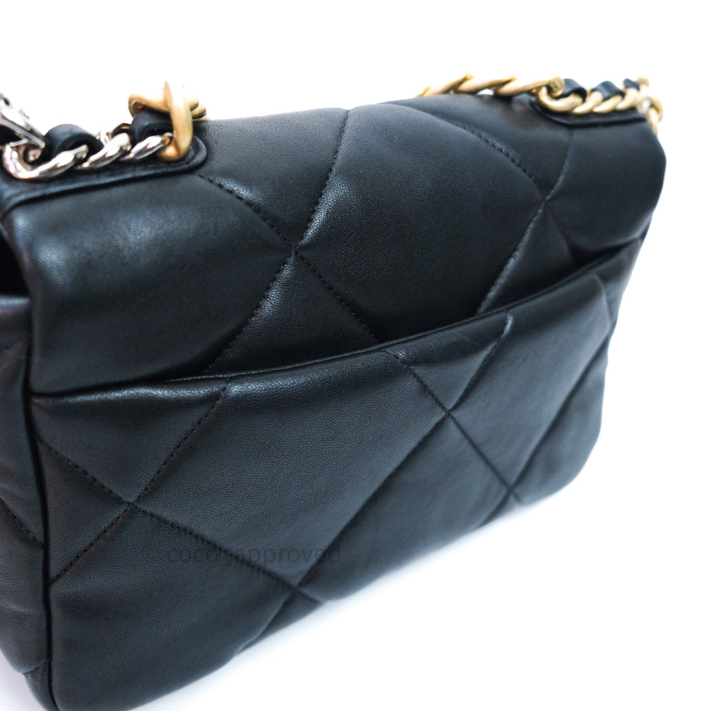 Chanel 19 Small Black Goatskin Mixed Hardware