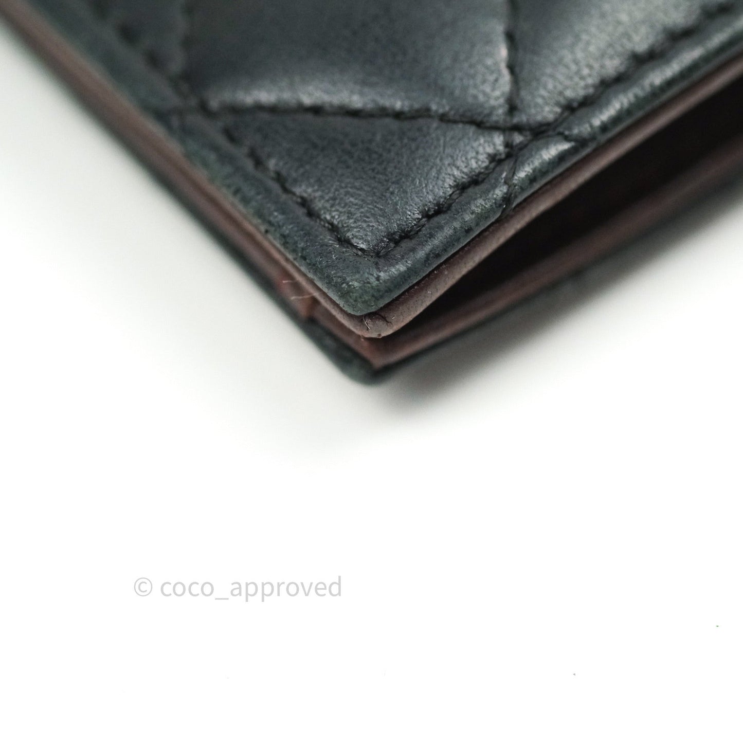 Chanel Black Card Holder Lambskin Gold Hardware