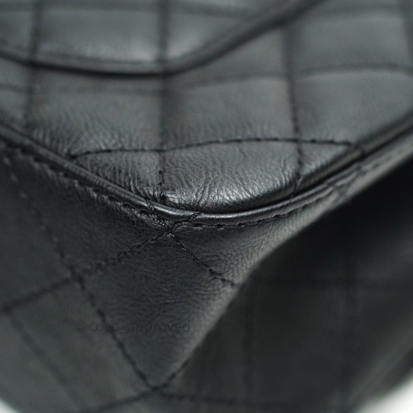 Chanel 2.55 Quilted Reissue 226 Double Flap So Black Crumpled Calfskin