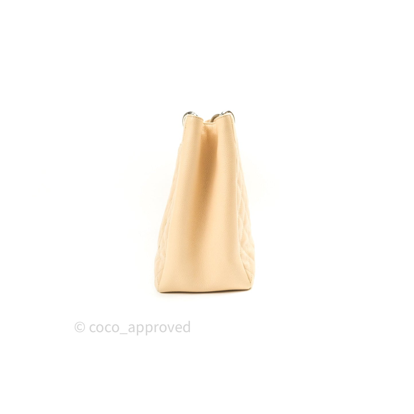 Chanel GST Beige Caviar Silver Hardware