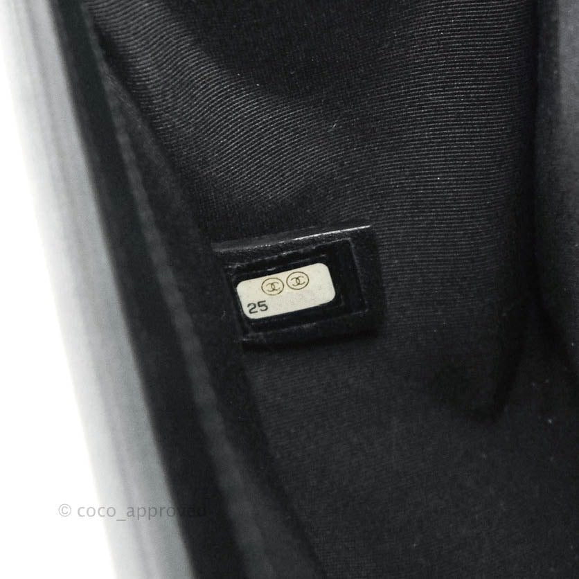 Chanel Boy Quilted Medium Black Caviar Aged Gold Hardware
