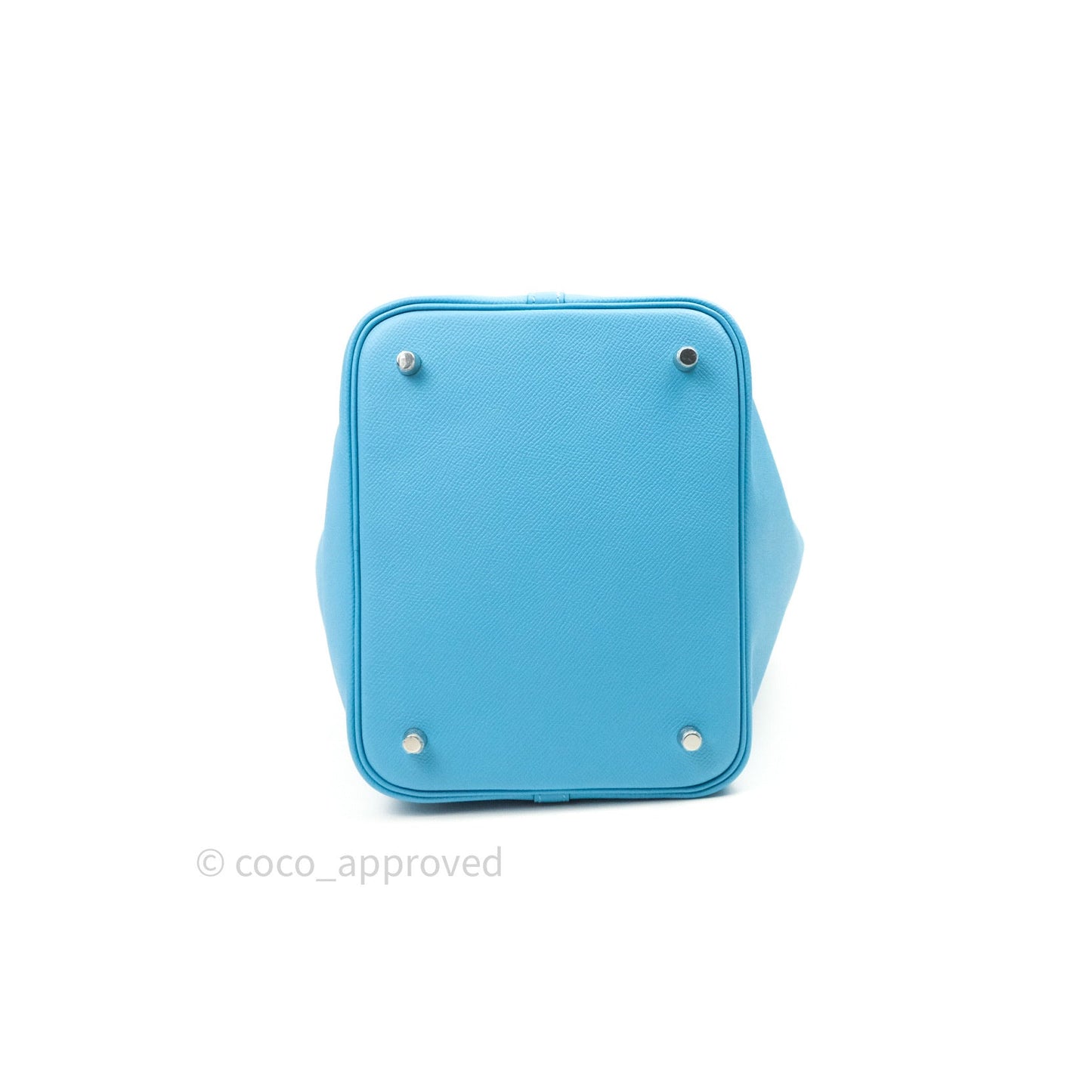 Hermès Picotin 22 Epsom Tressage Blue Du Nord Palladium Hardware