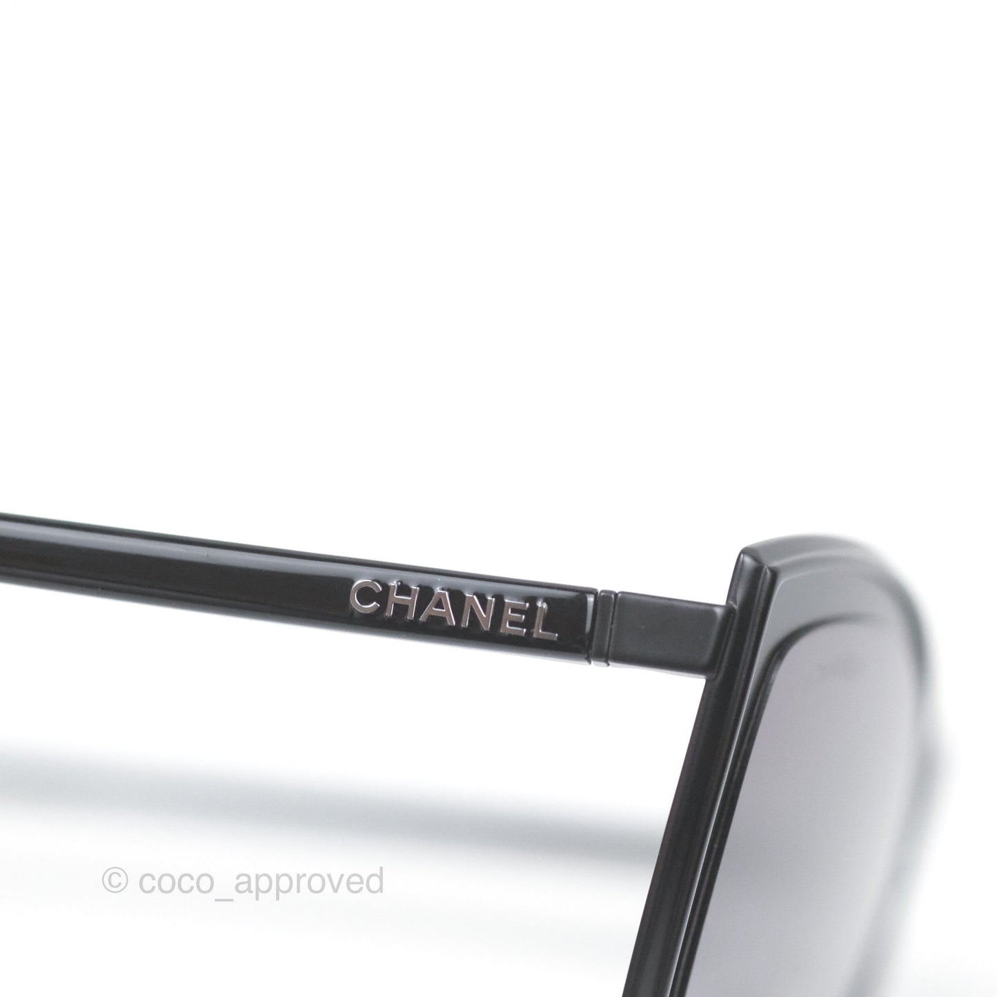 Chanel Cat Eye Sunglasses Matte Black