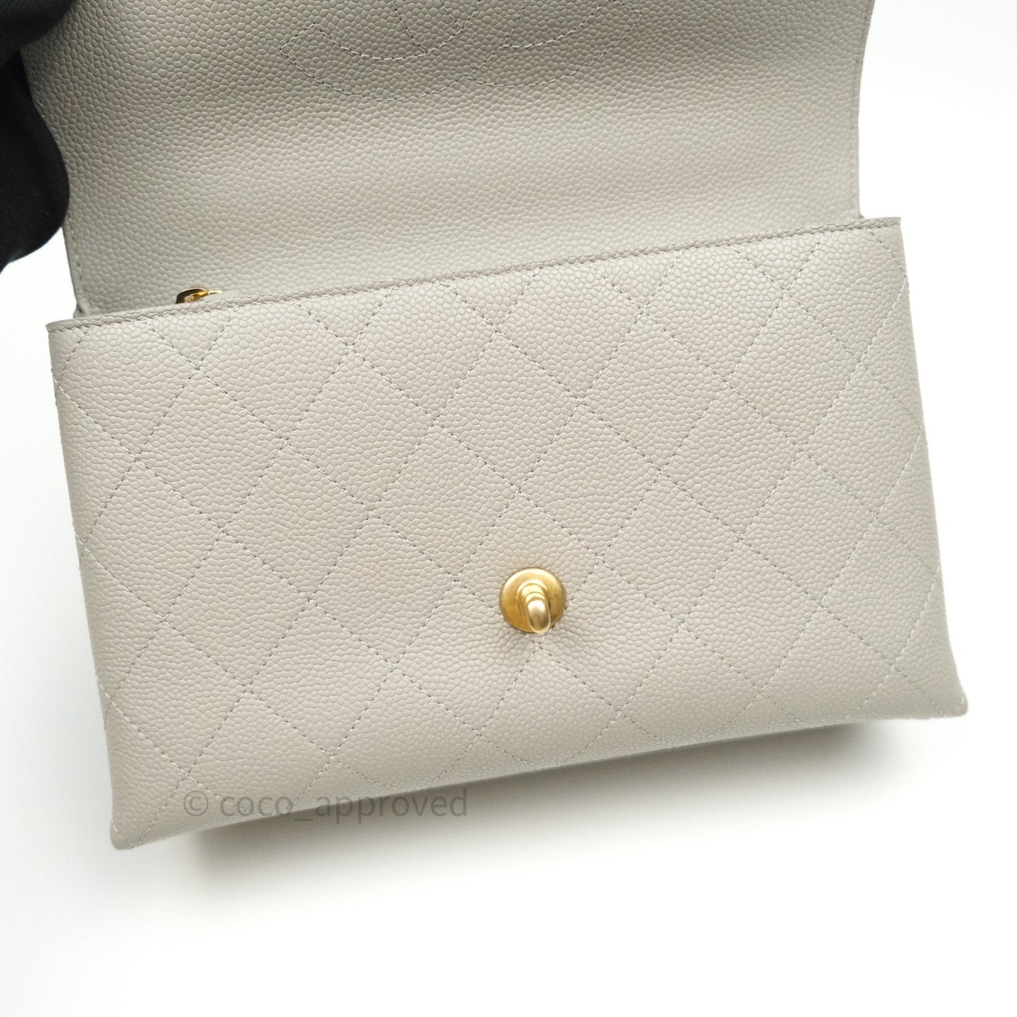 Chanel Chic Affinity Small Grained Calfskin Grey Gold Hardware