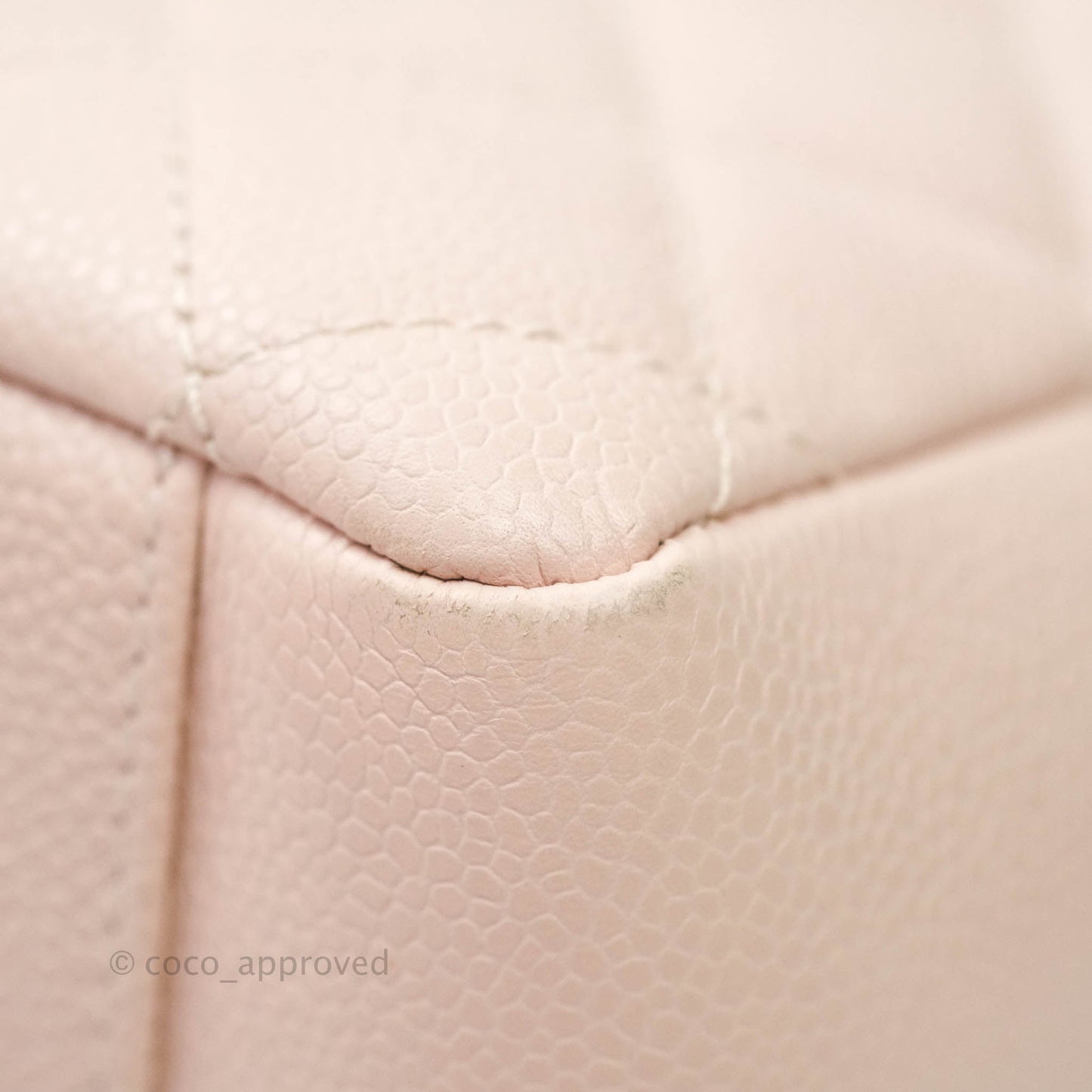Chanel GST Pale Pink Caviar Silver Hardware
