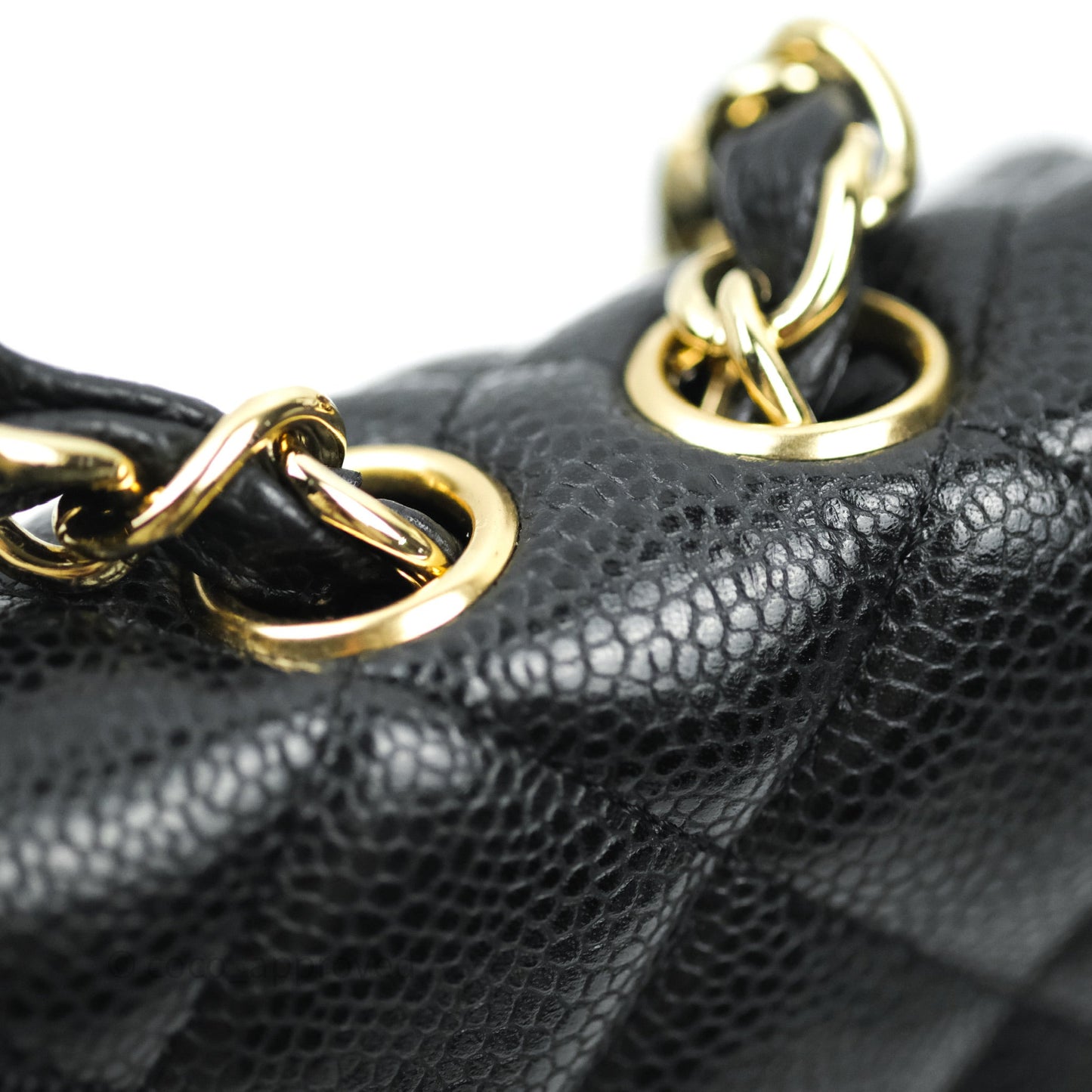Chanel Jumbo Single Flap Black Caviar Gold Hardware⁣⁣