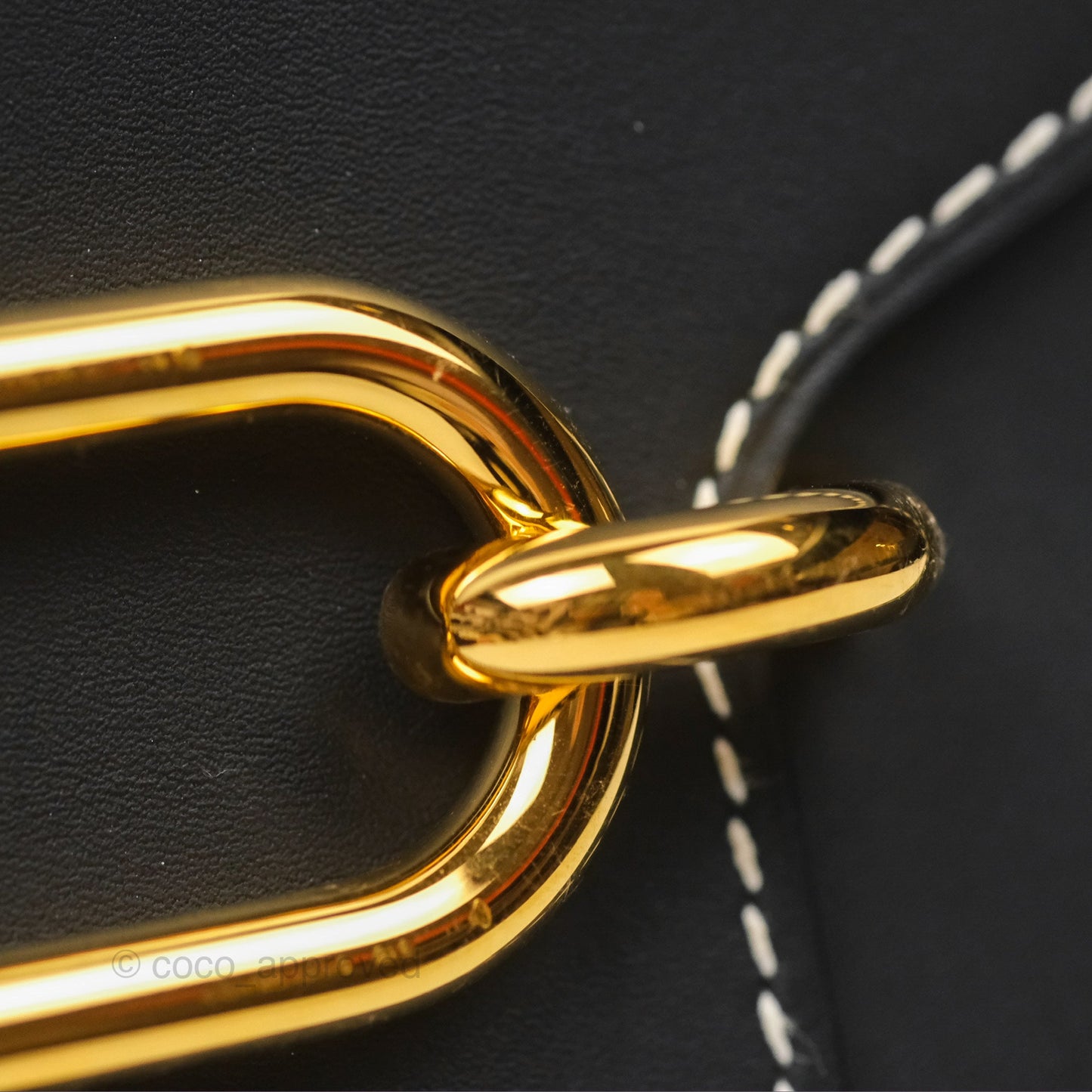 Hermès Roulis 23 Noir 89 Sombrero Gold Hardware