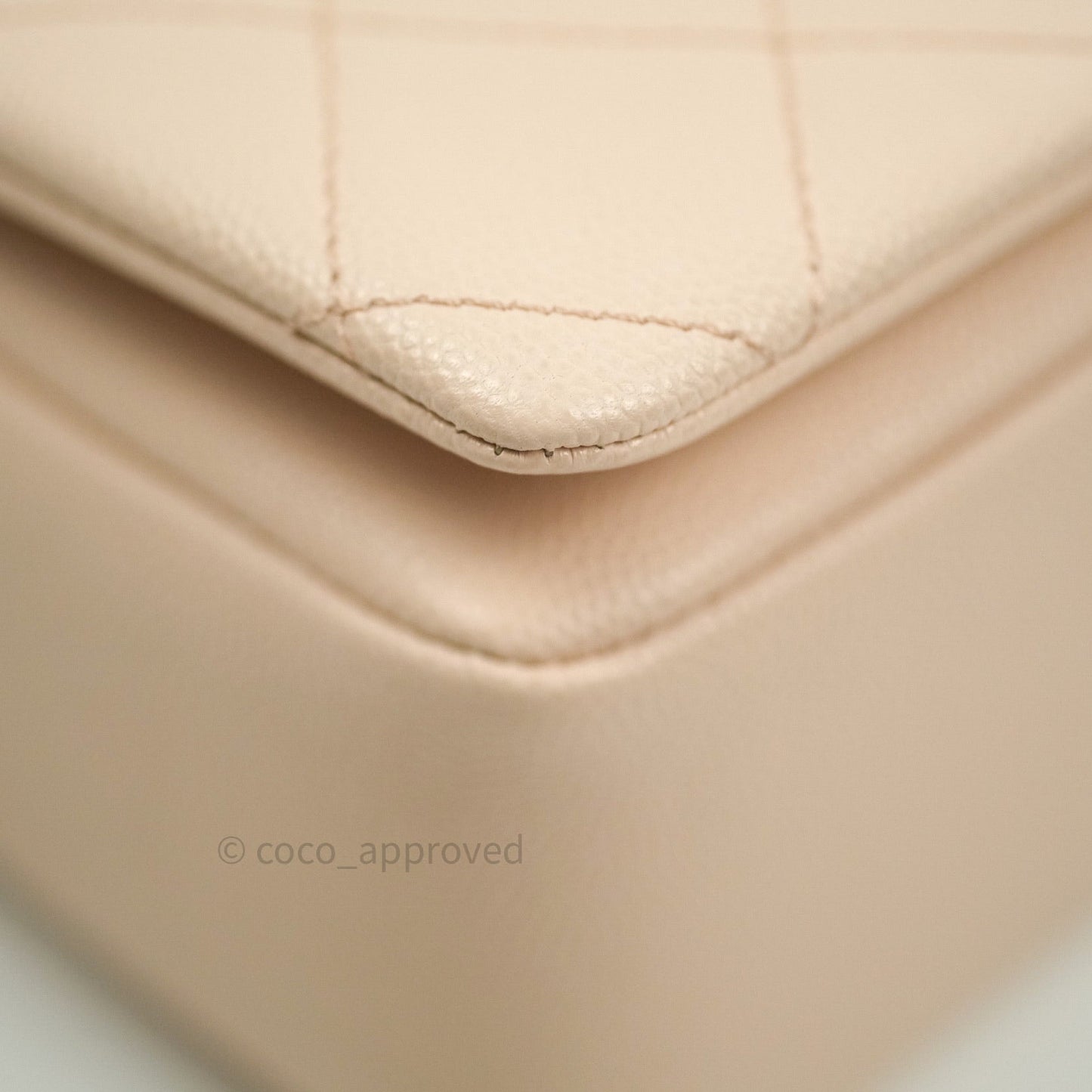 Chanel 2 Way Shoulder Bag Rose Pink Caviar Gold Hardware