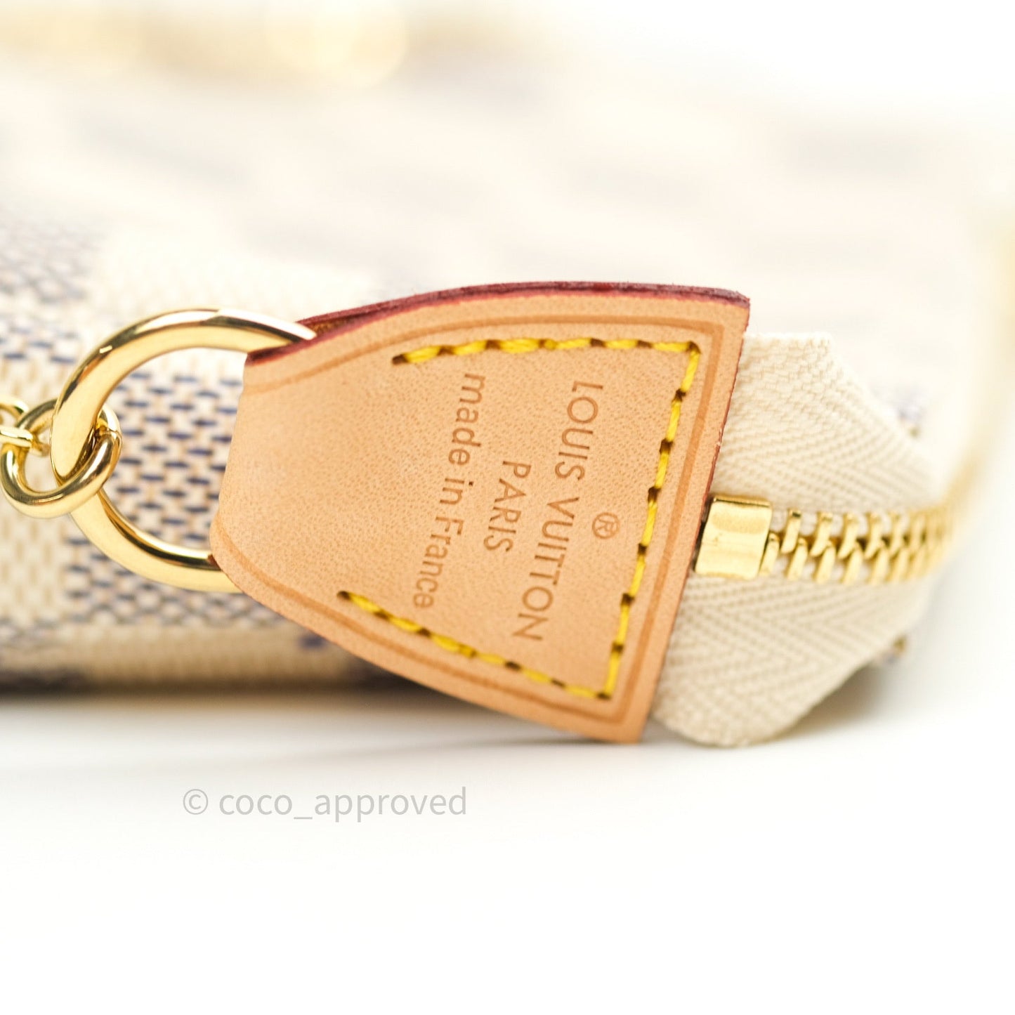Louis Vuitton Mini Pochette Accessories⁣ Damier Azur Canvas