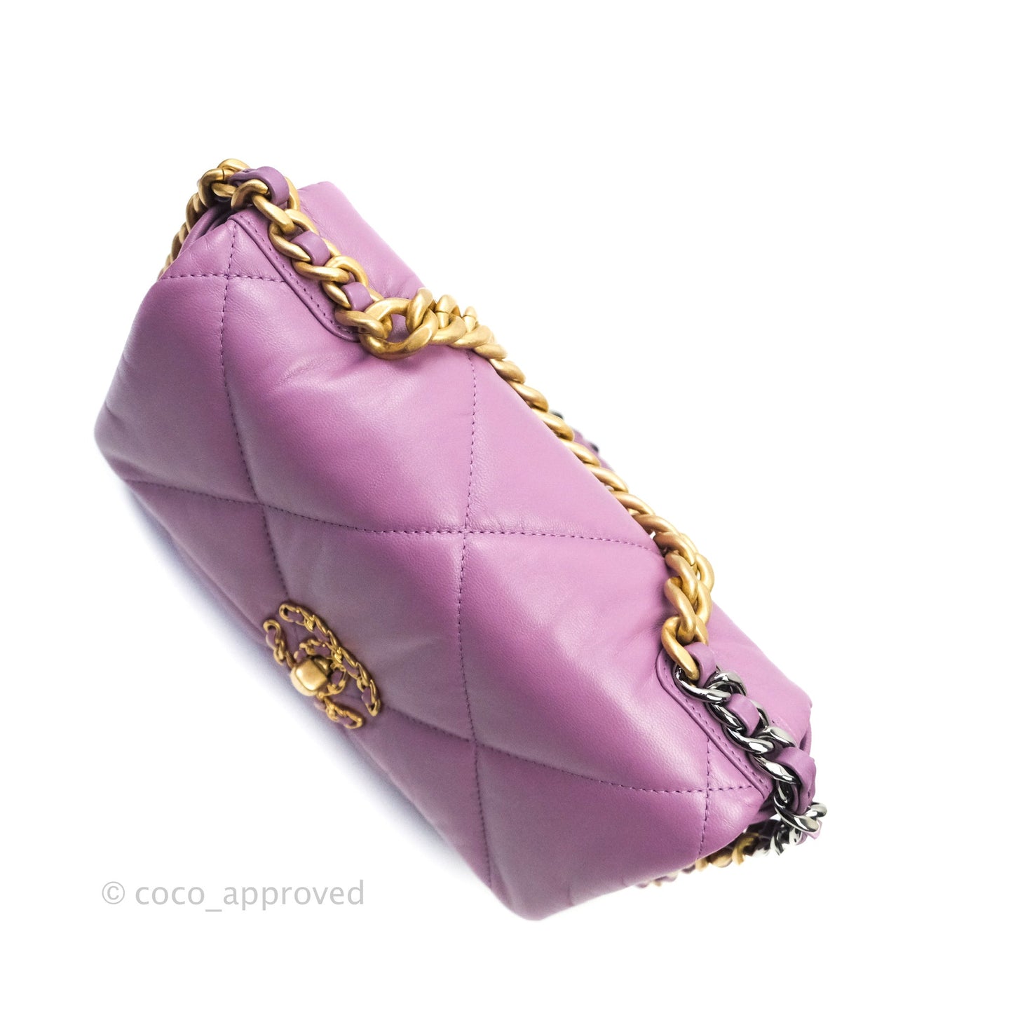 Chanel 19 Small Lavender Purple Mixed Hardware
