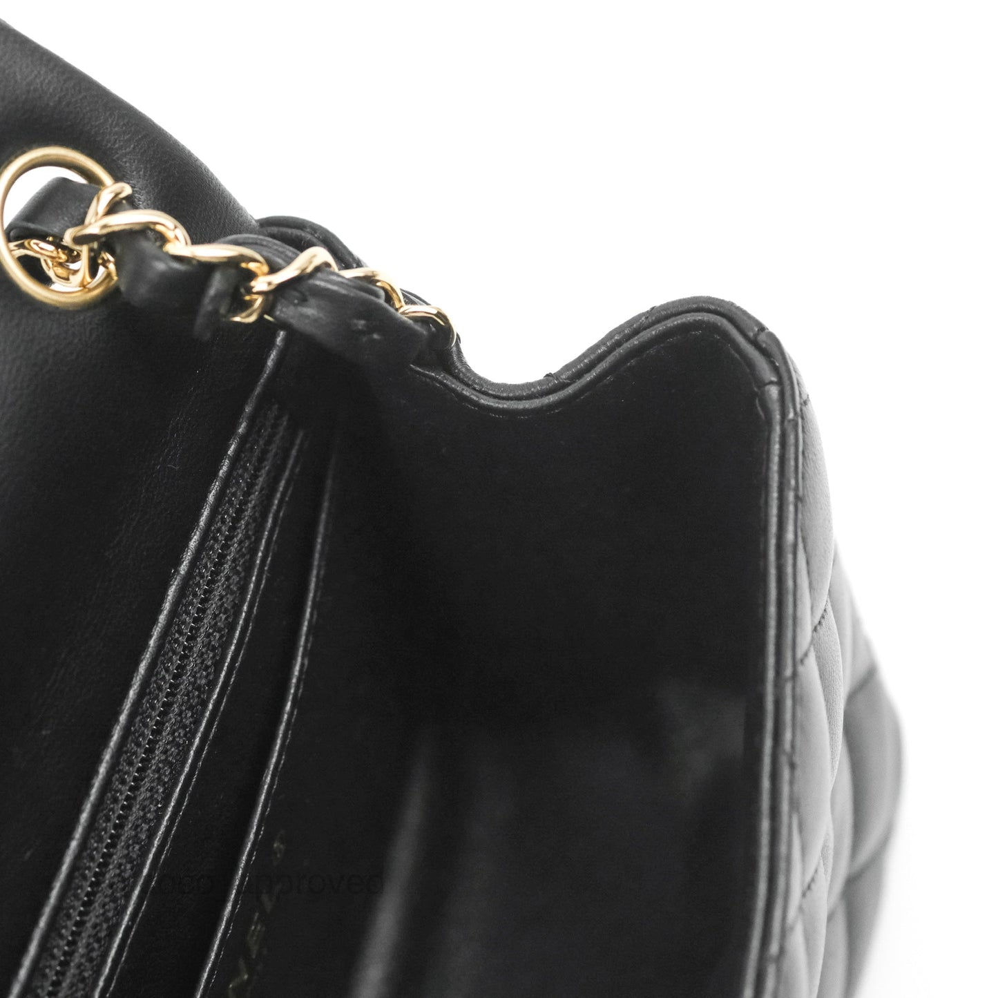 Chanel Mini Square Black Lambskin Gold Hardware