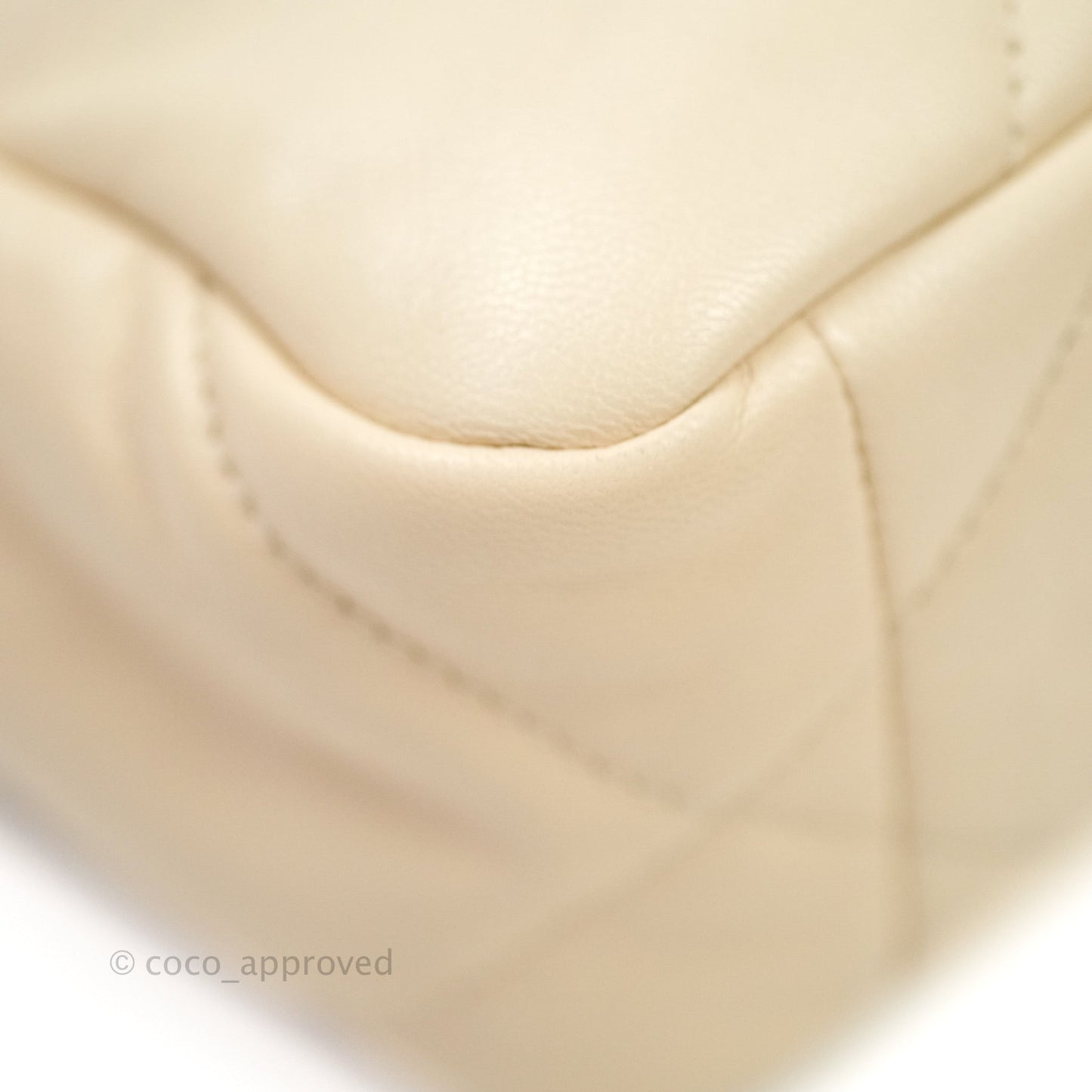 Chanel 19 Small Beige Goatskin Mixed Hardware