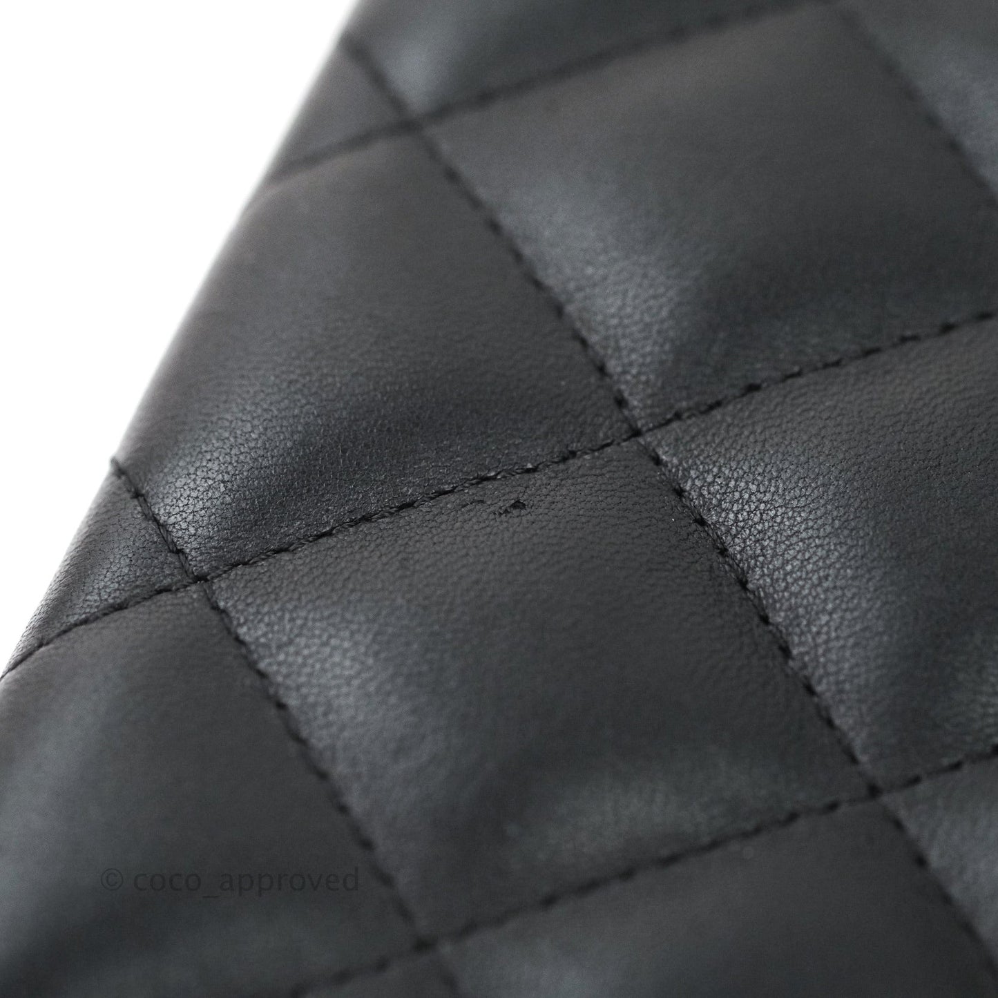 Chanel Jumbo Double Flap Black Lambskin Silver Hardware⁣⁣