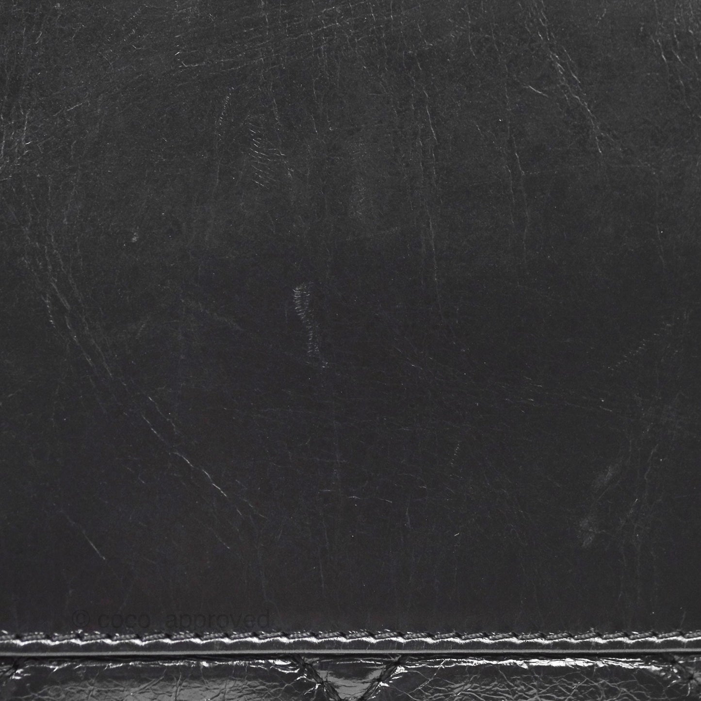 Chanel Large Shopping Tote Black Ruthenium Hardware