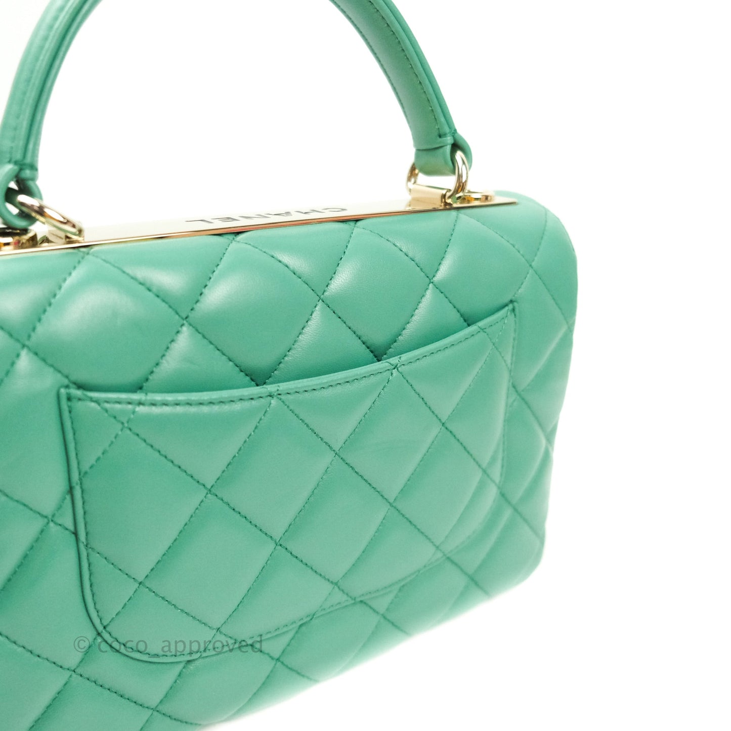 Chanel Trendy CC Small Mint Green Lambskin Gold Hardware
