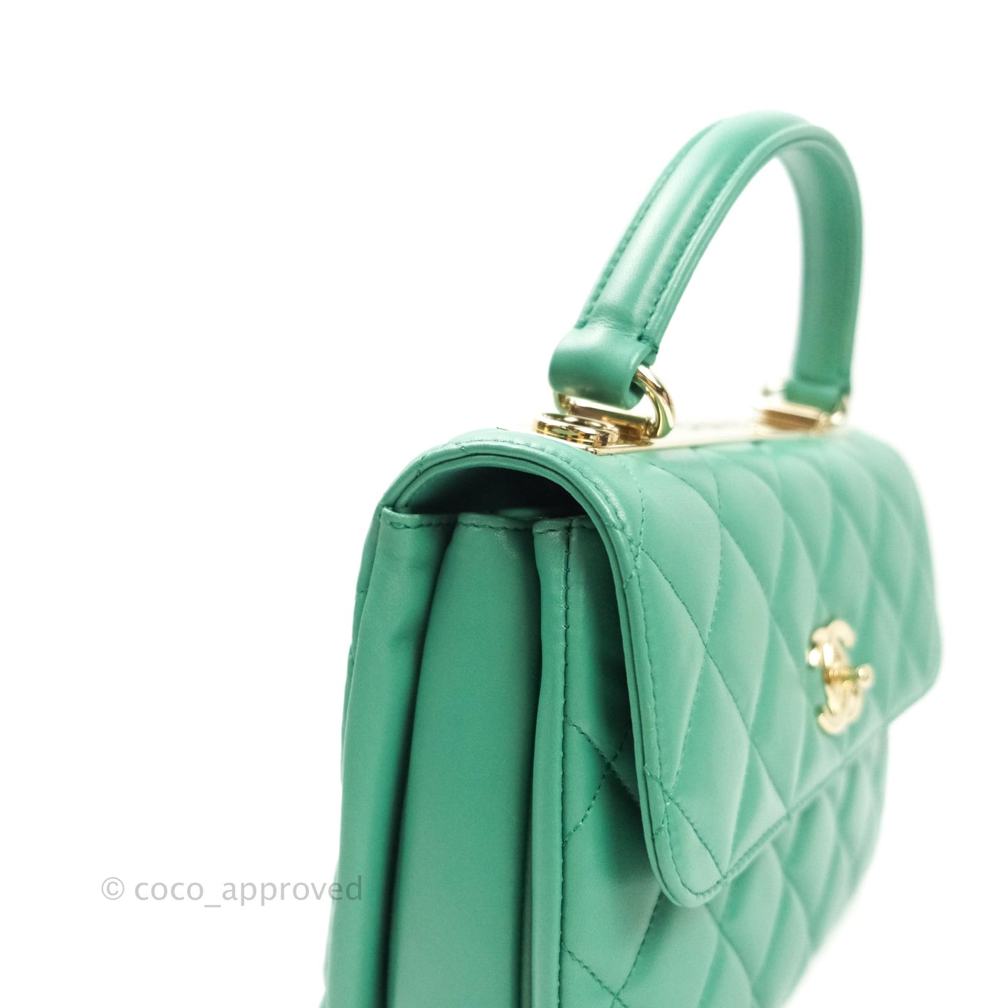 Chanel Trendy CC Small Mint Green Lambskin Gold Hardware