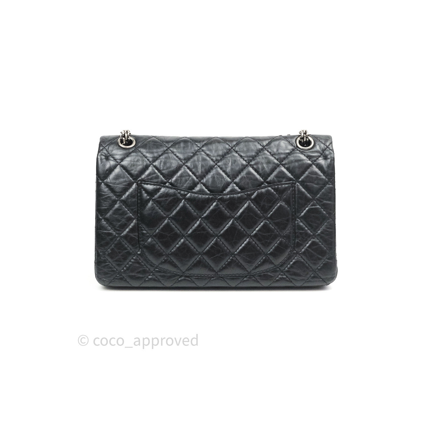 Chanel Reissue Quilted Aged Calfskin Black Ruthenium Hardware 226