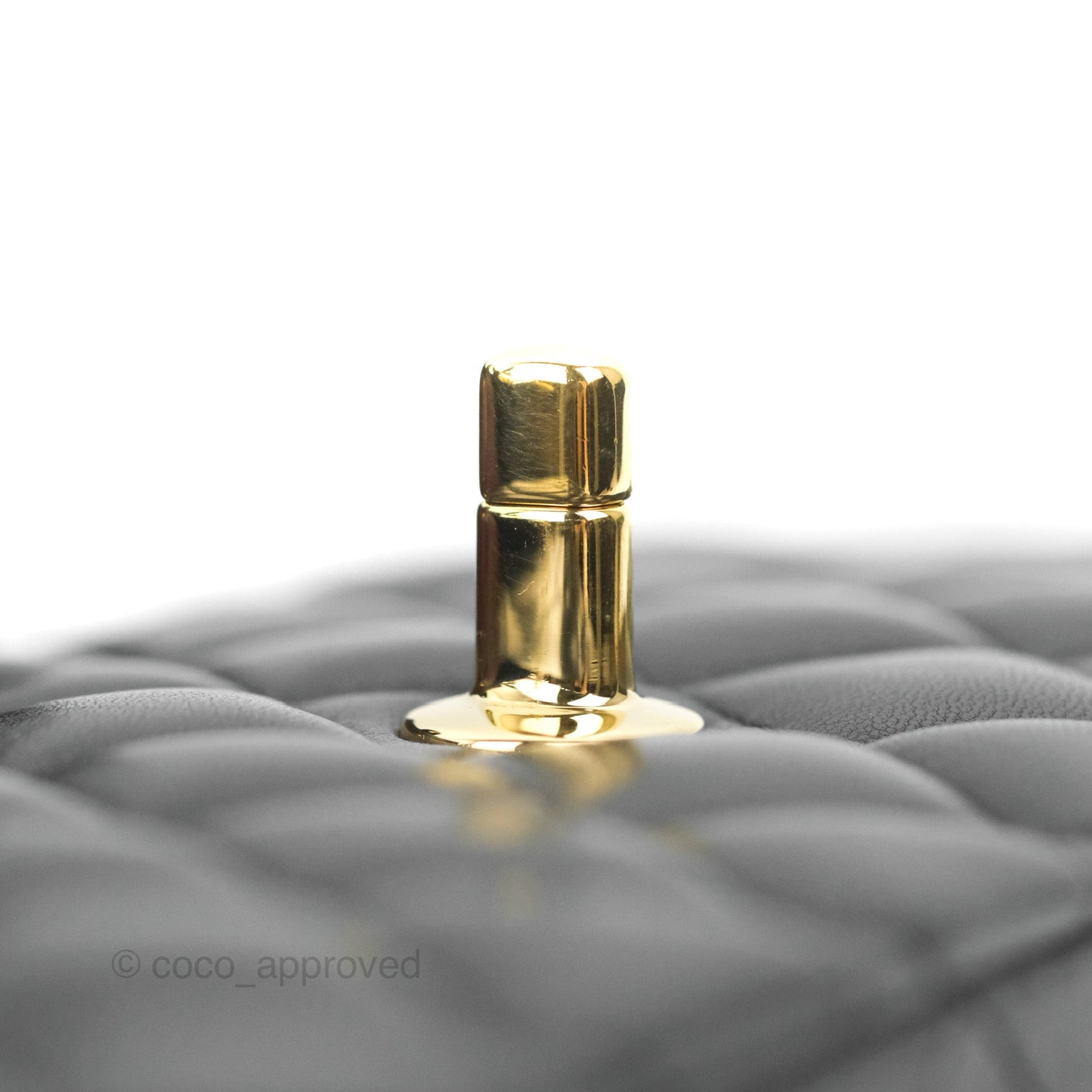 Chanel Classic M/L Medium Flap Quilted Black Lambskin Gold Hardware