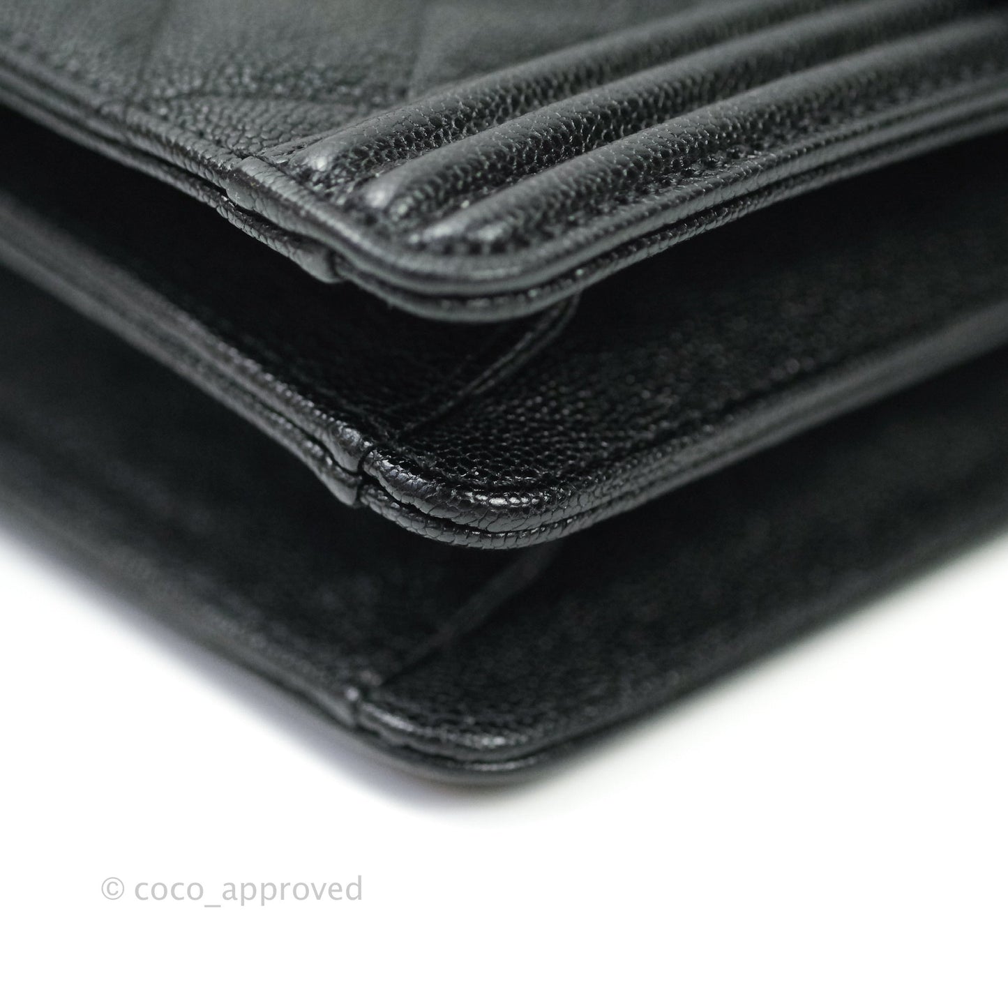 Chanel Quilted North South Boy Flap Black Caviar Gold Hardware