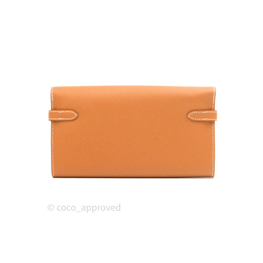 Hermès Epsom Kelly Wallet Gold Palladium Hardware
