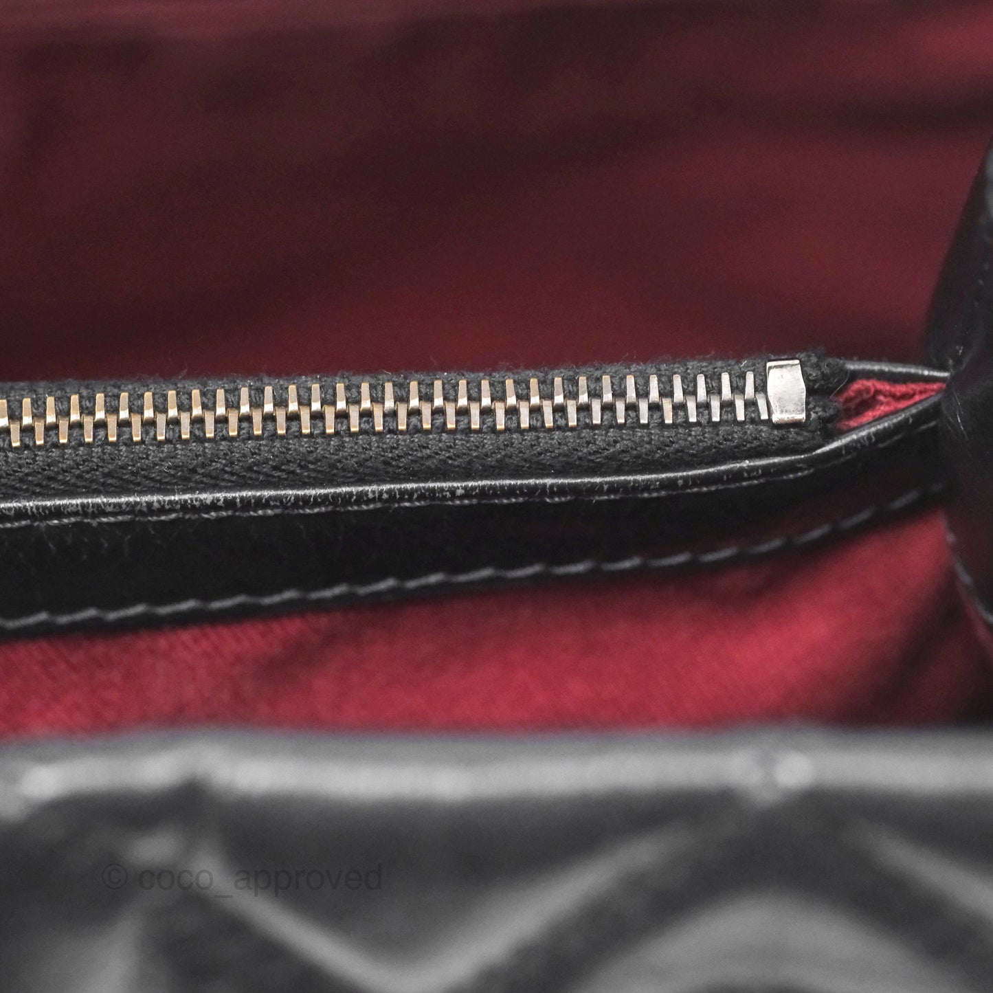 Chanel Large Shopping Tote Black Ruthenium Hardware