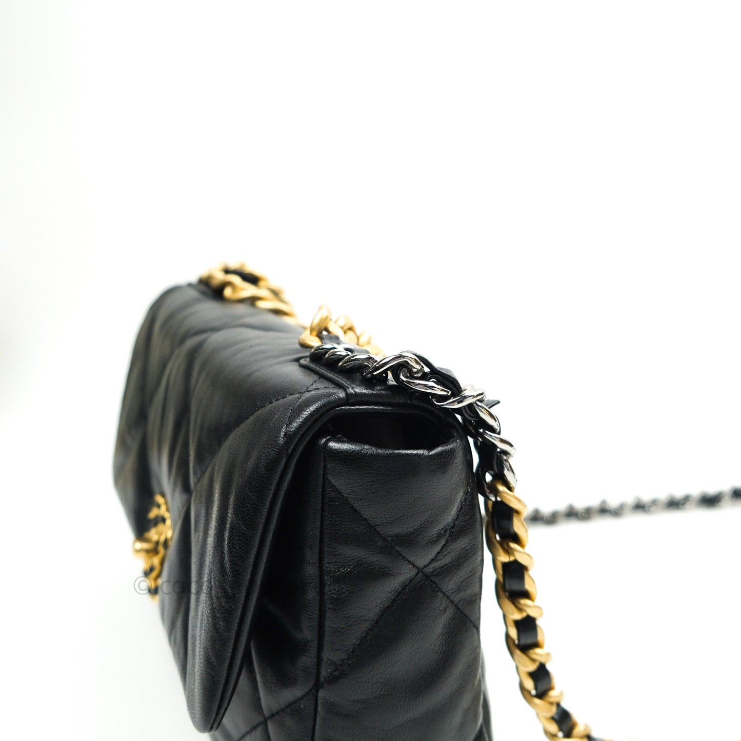 Chanel 19 Small Black Goatskin Mixed Hardware 20S