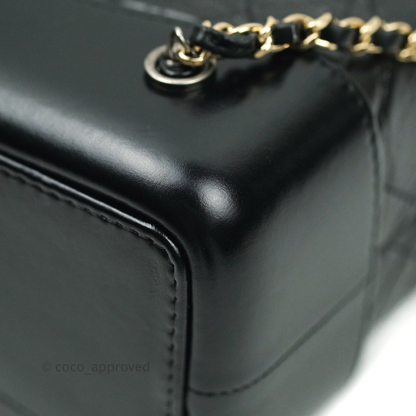 Chanel Small Gabrielle Backpack Black Aged Calfskin