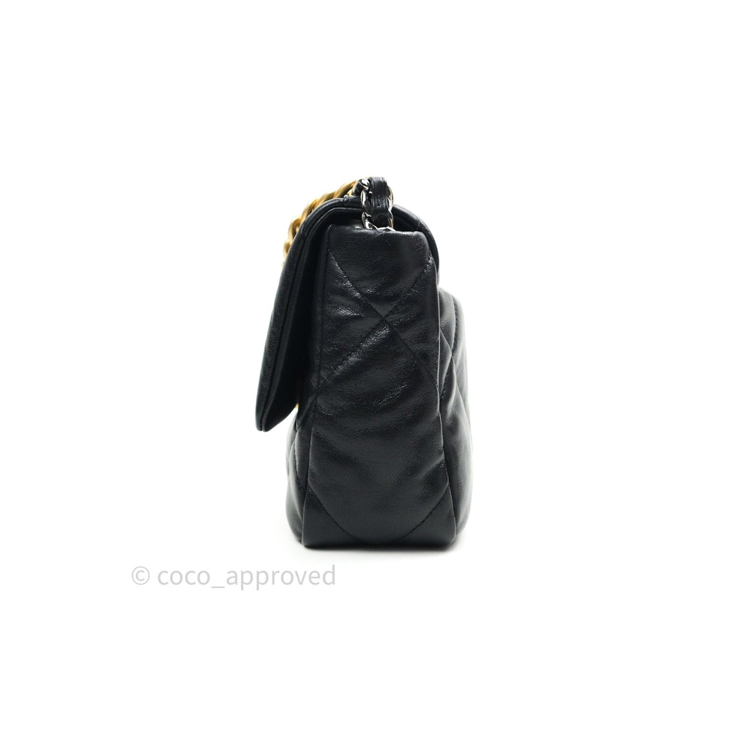 Chanel 19 Small Black Goatskin Mixed Hardware 20S