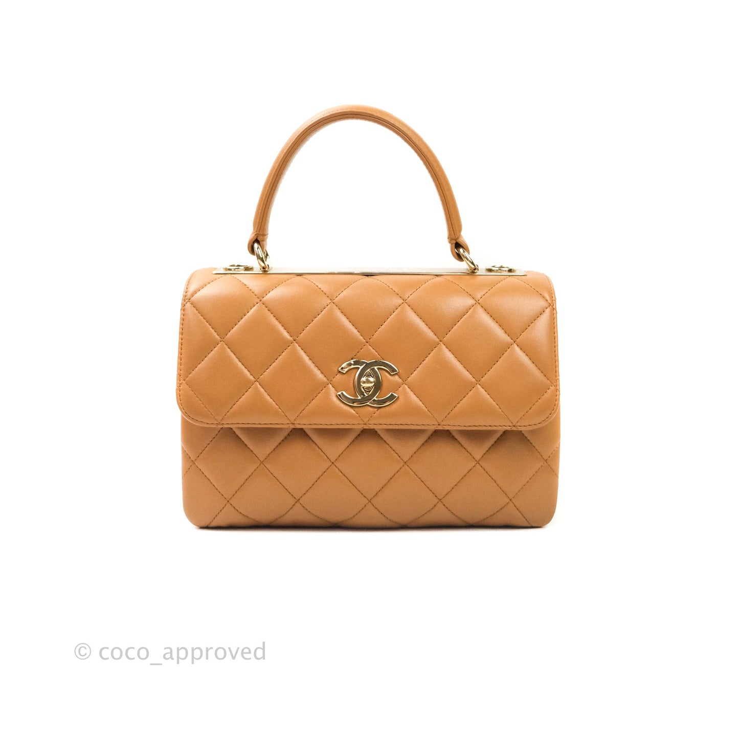 Chanel Trendy CC Small Dark Beige Lambskin Gold Hardware