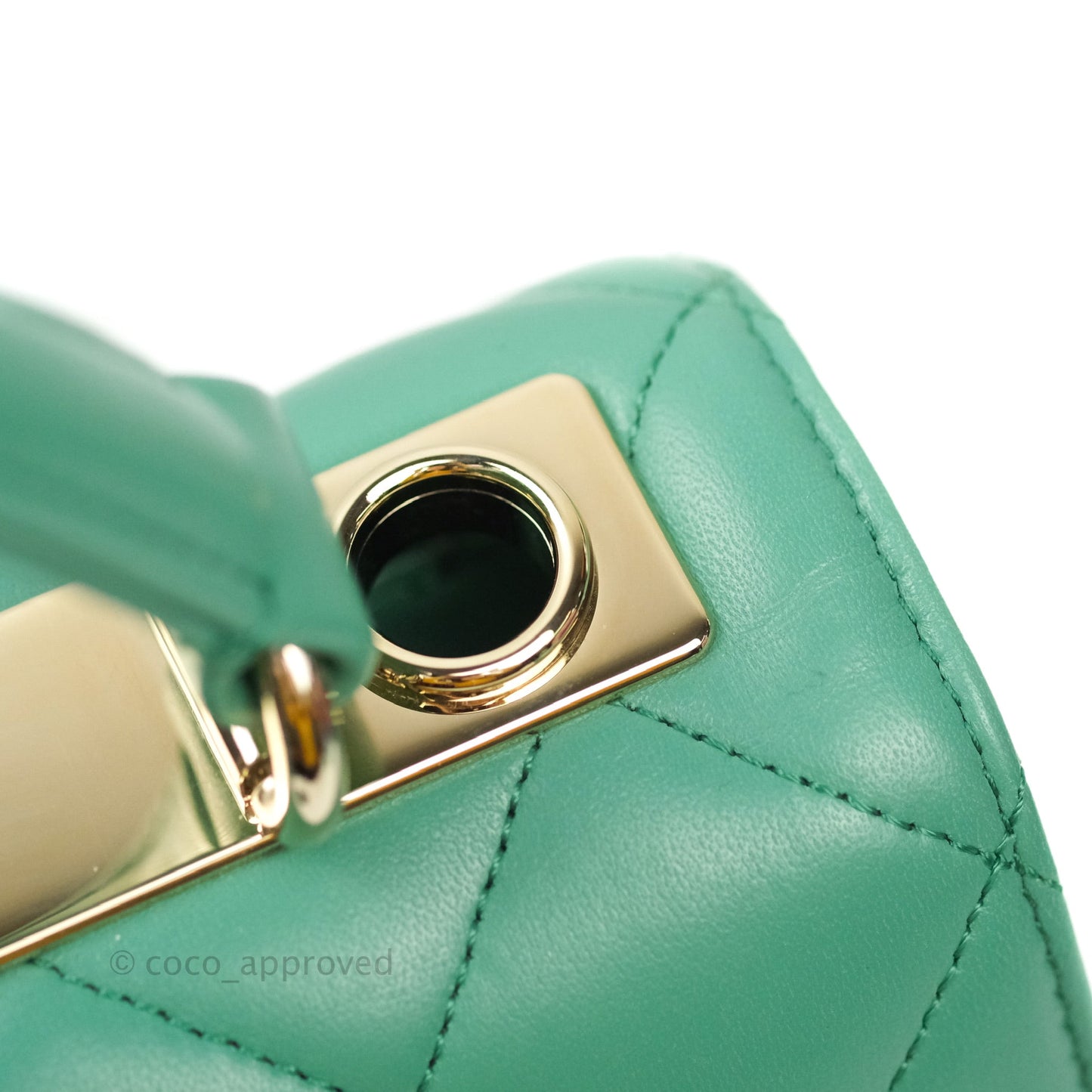 Chanel Trendy CC Small Mint Green Lambskin Gold Hardware