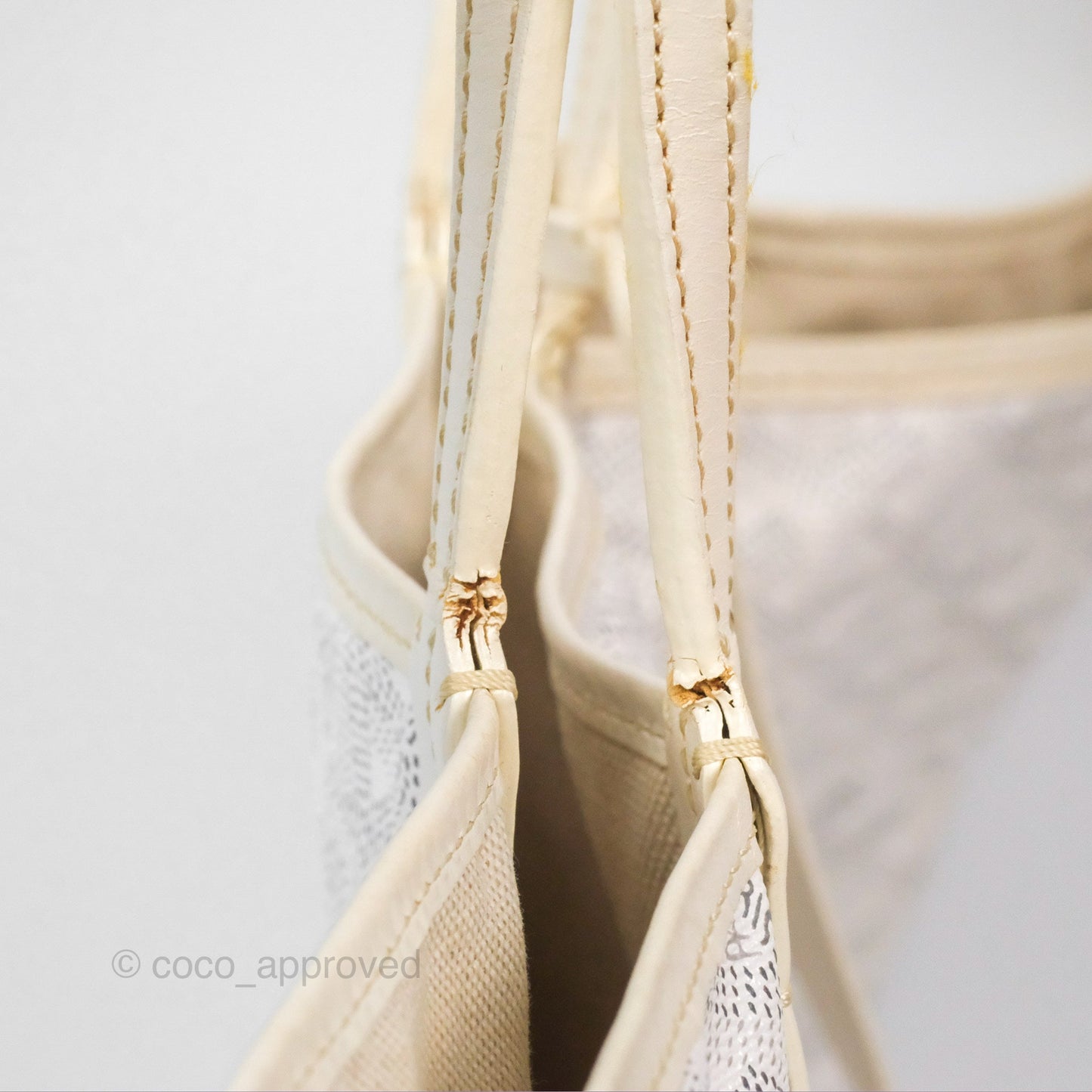 Goyard St Louis Tote PM ⁣⁣⁣⁣⁣⁣⁣⁣⁣⁣⁣⁣⁣⁣⁣⁣⁣⁣⁣⁣White Goyardine Canvas
