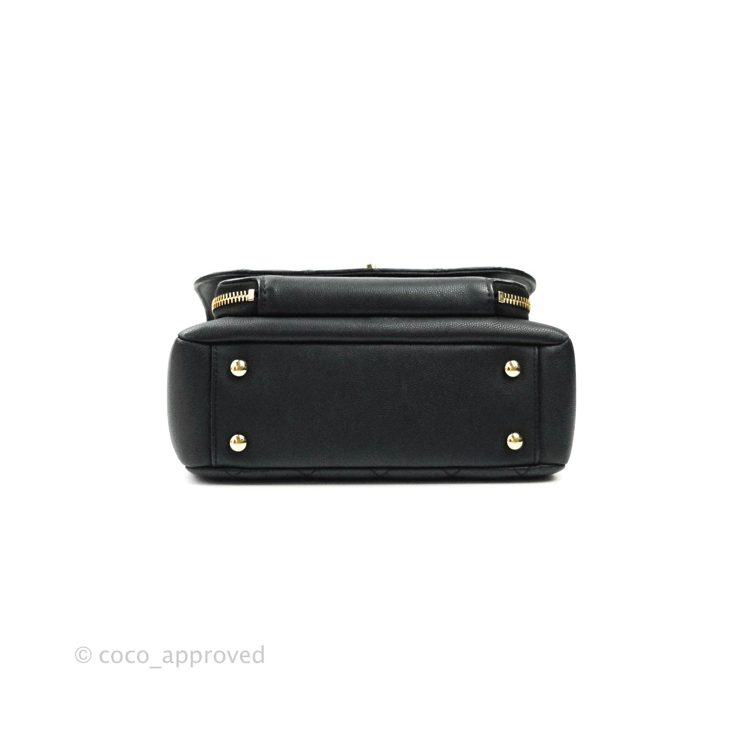 Chanel Quilted Medium Business Affinity Flap Black Caviar Light Gold Hardware