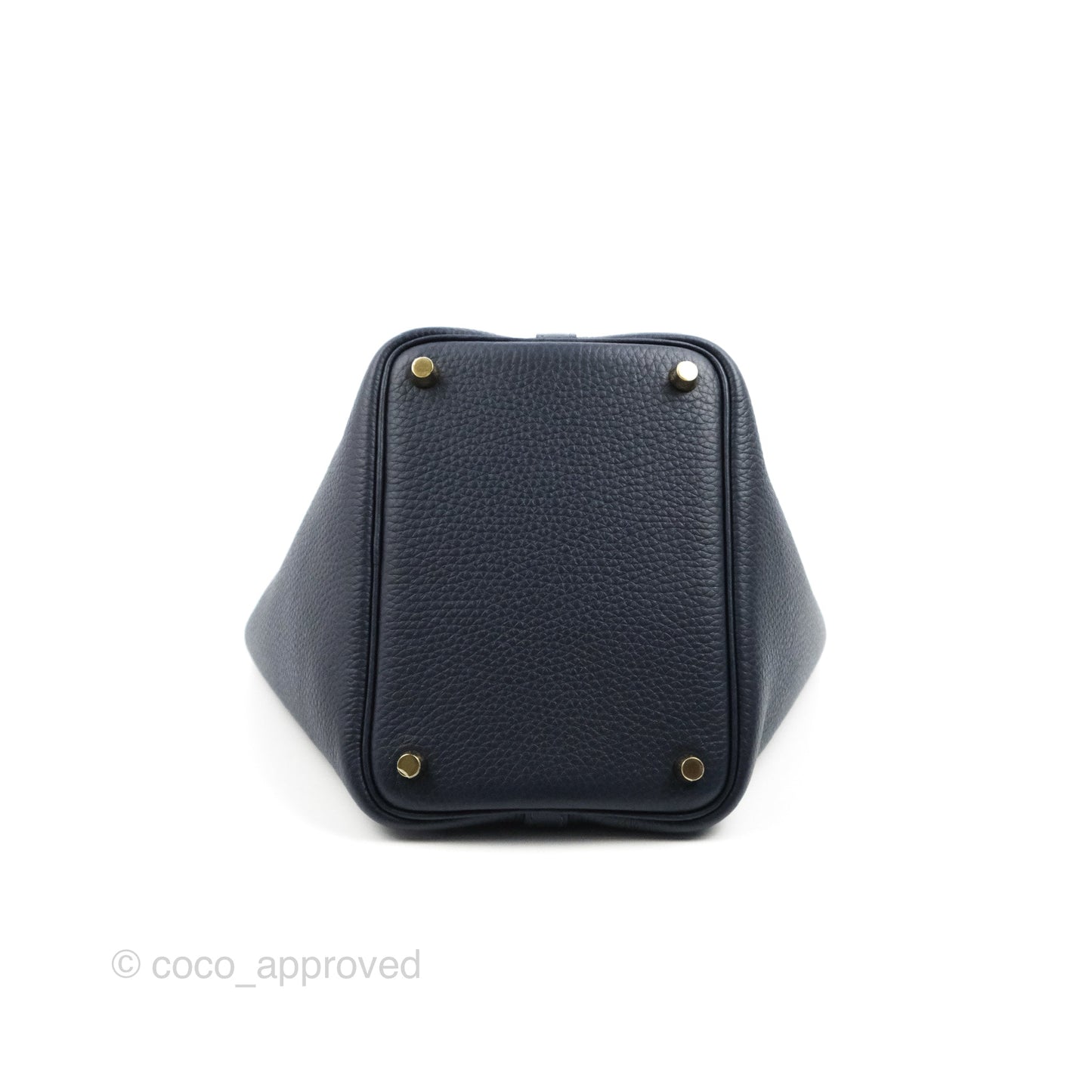 Hermès Picotin 18 PM Bleu Nuit Clemence Gold Hardware