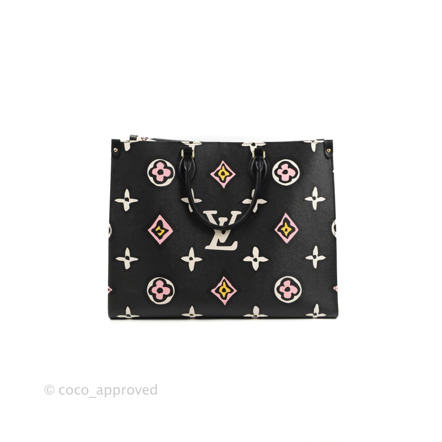 Louis Vuitton Monogram Giant Wild At Heart Onthego GM Black