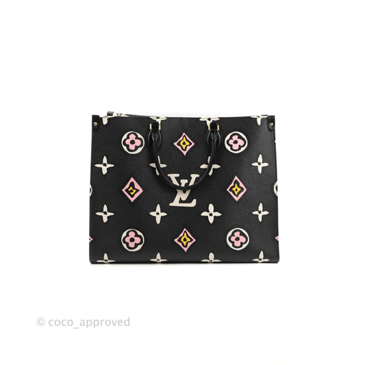 Louis Vuitton Monogram Giant Wild At Heart Onthego GM Black