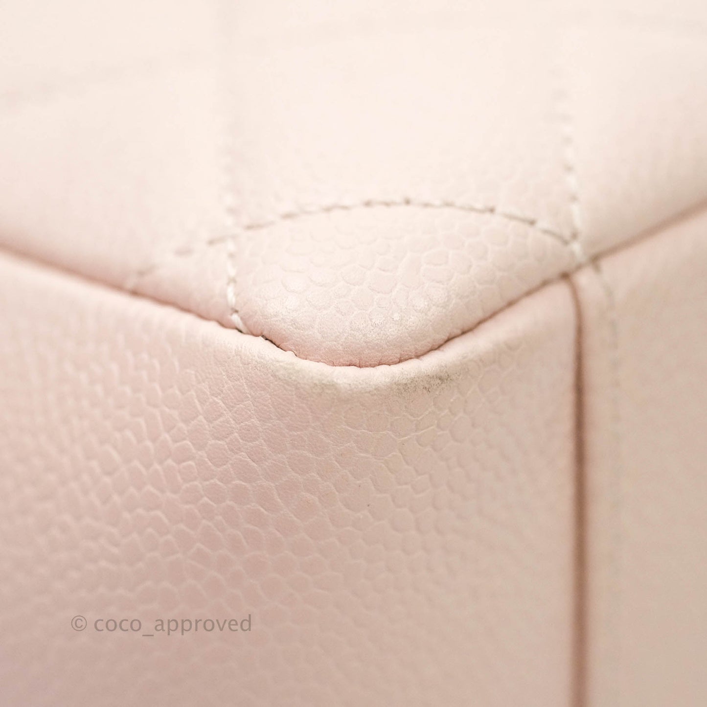 Chanel GST Pale Pink Caviar Silver Hardware