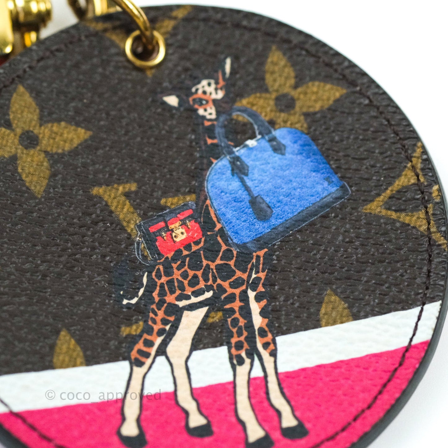 Louis Vuitton Monogram 2017 Christmas Animation Bag Charm Key Holder