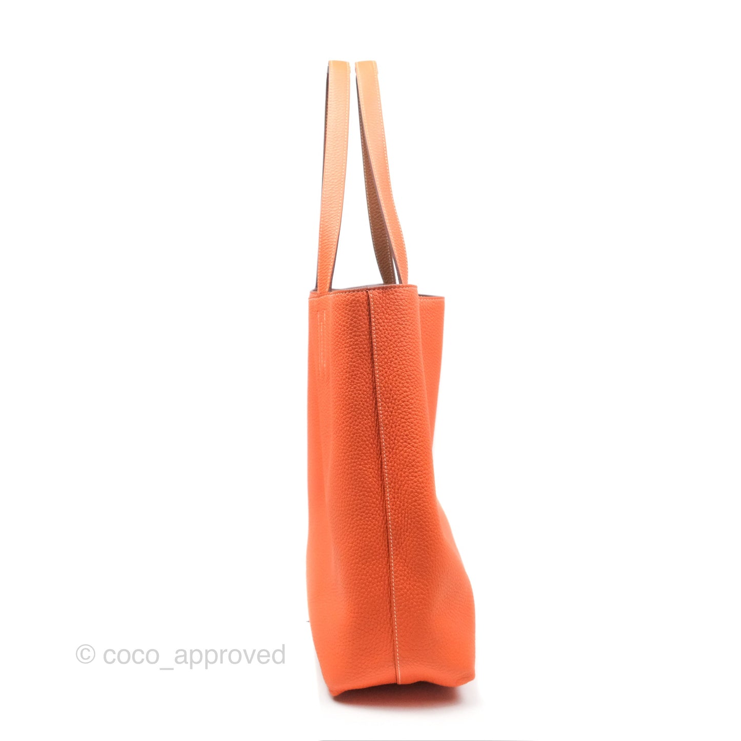 Hermès Double Sens Tote 36 Gold/ Orange Clemence