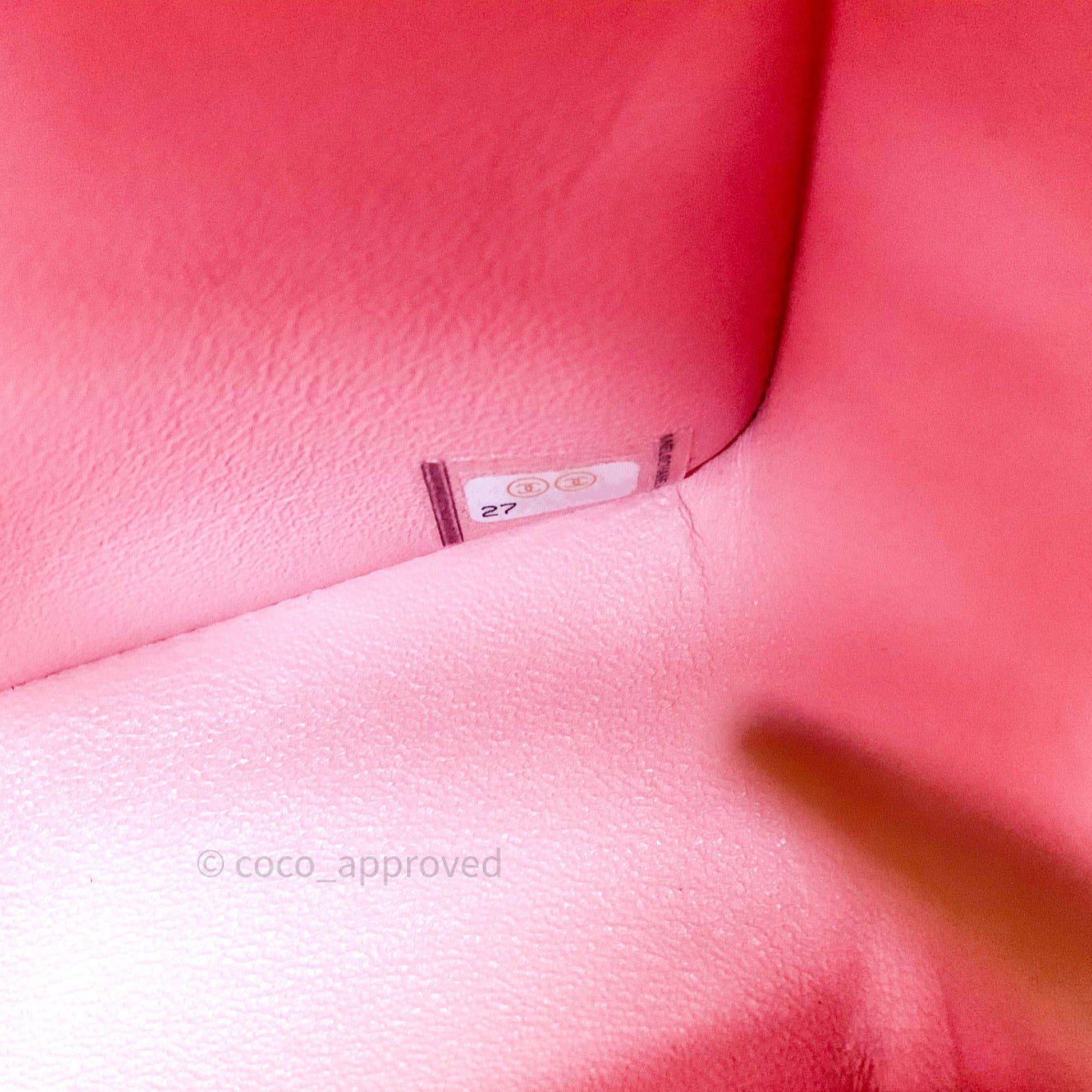 Chanel Mini Square Pink Lambskin Gold Hardware