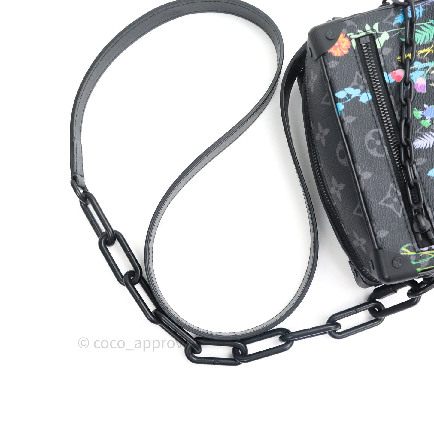Lous Vuitton Monogram Flower Print Mini Soft Trunk Eclipse