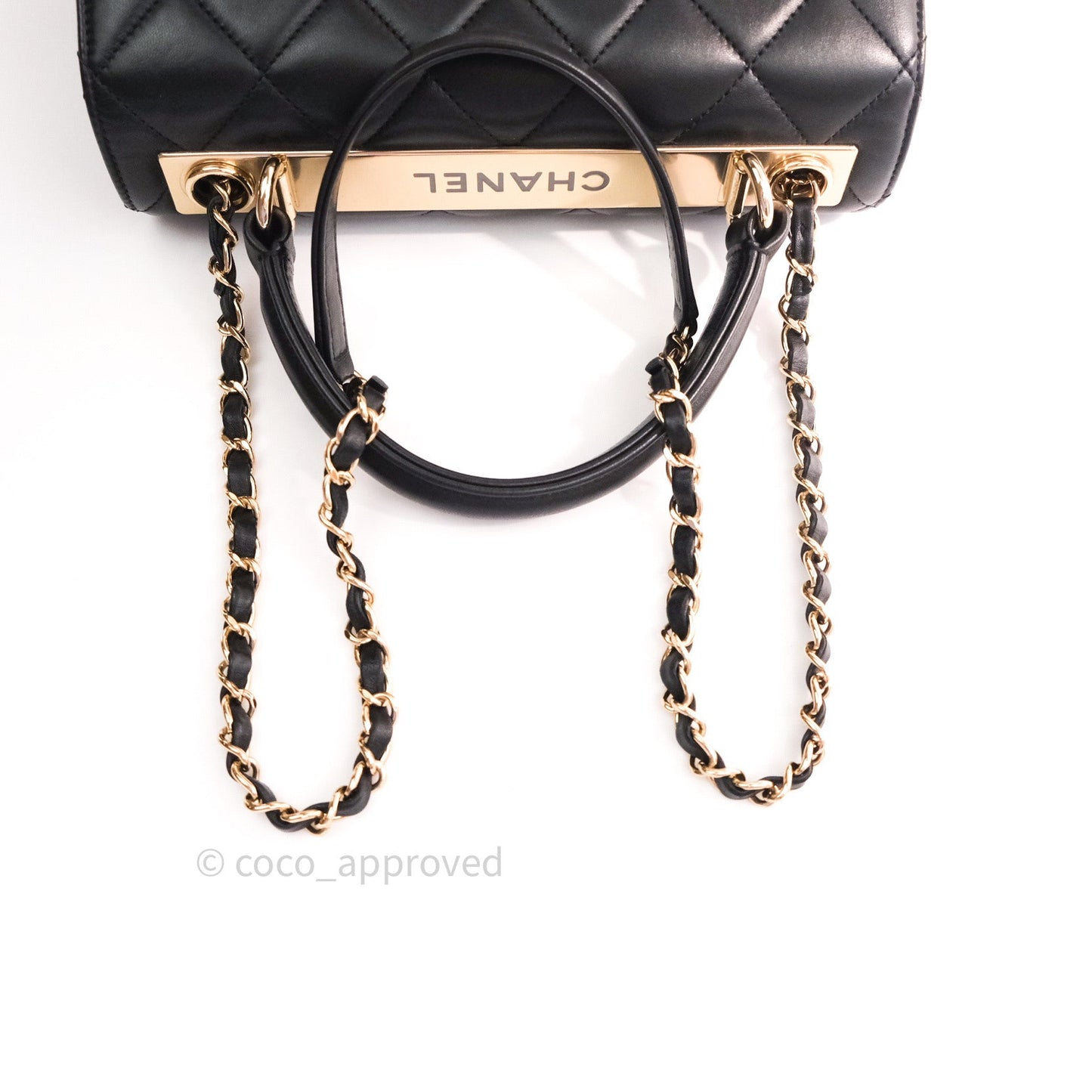 Chanel Trendy CC Small Black Lambskin Gold Hardware