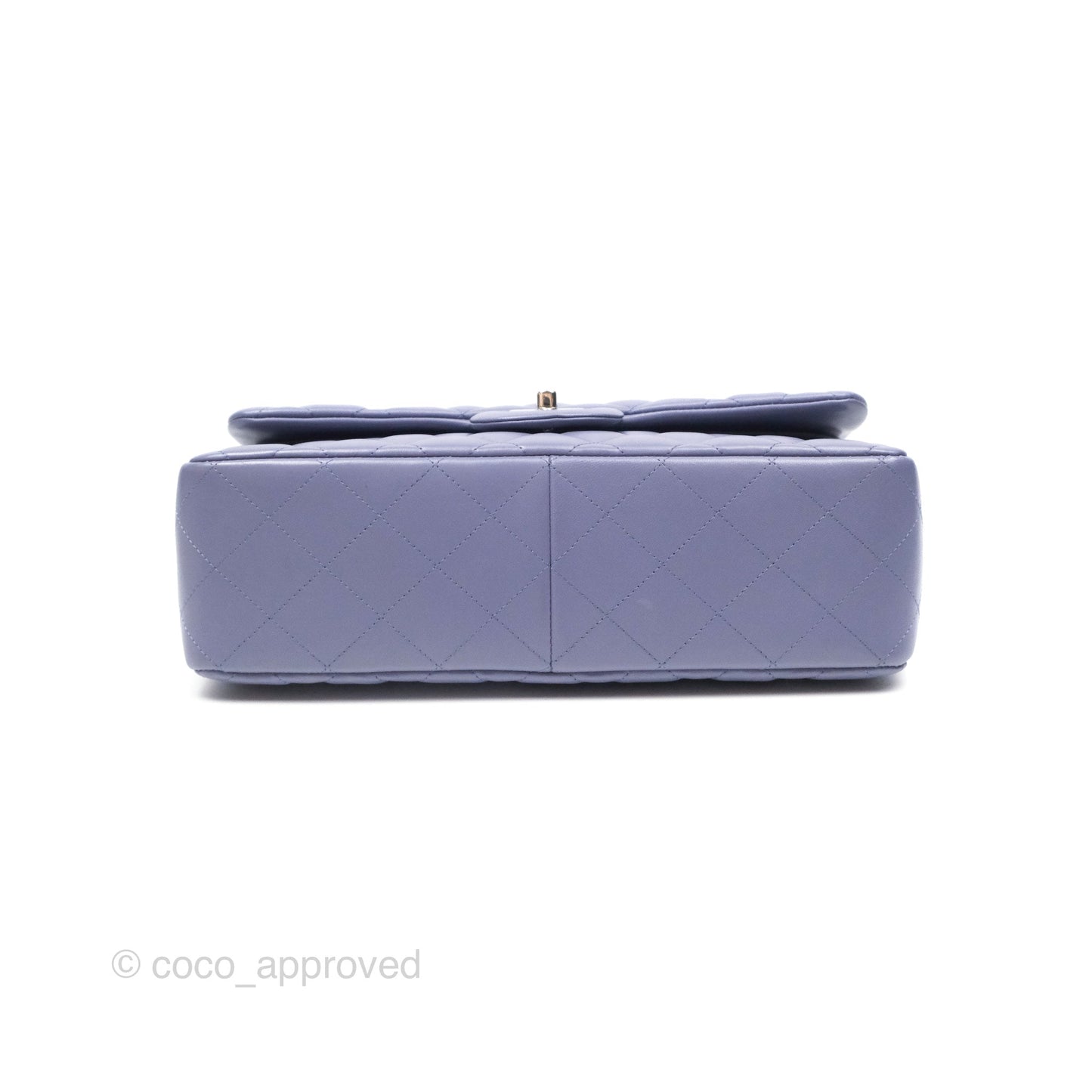 Chanel Jumbo Double Flap Lavender Blue Lambskin Silver Hardware⁣⁣