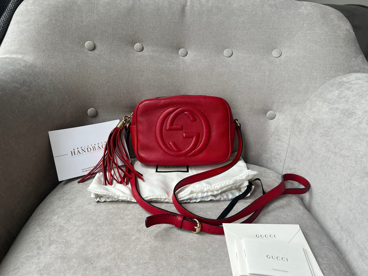 Luxury Gucci Red Soho Disco