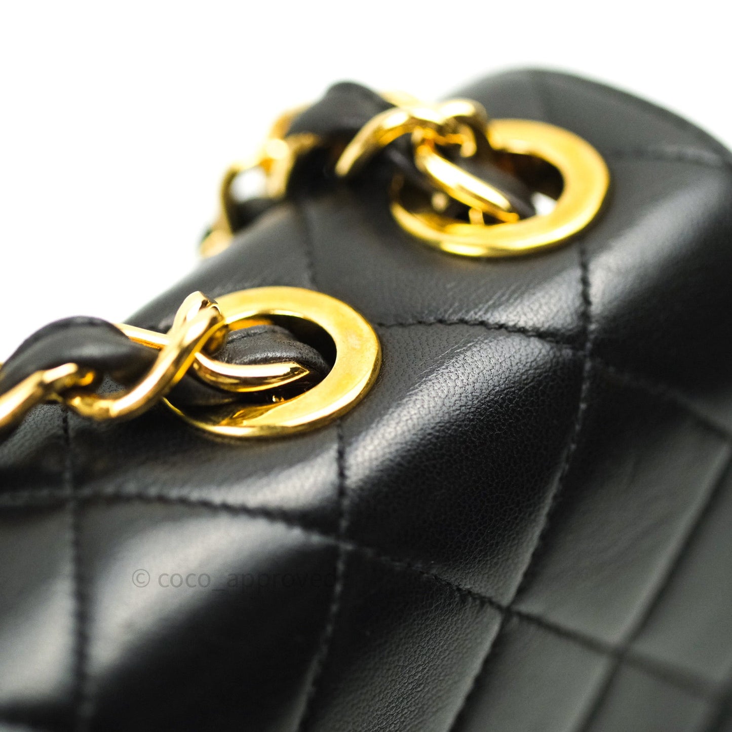 Chanel Vintage XL Jumbo Single Flap Black Lambskin 24K Gold Hardware