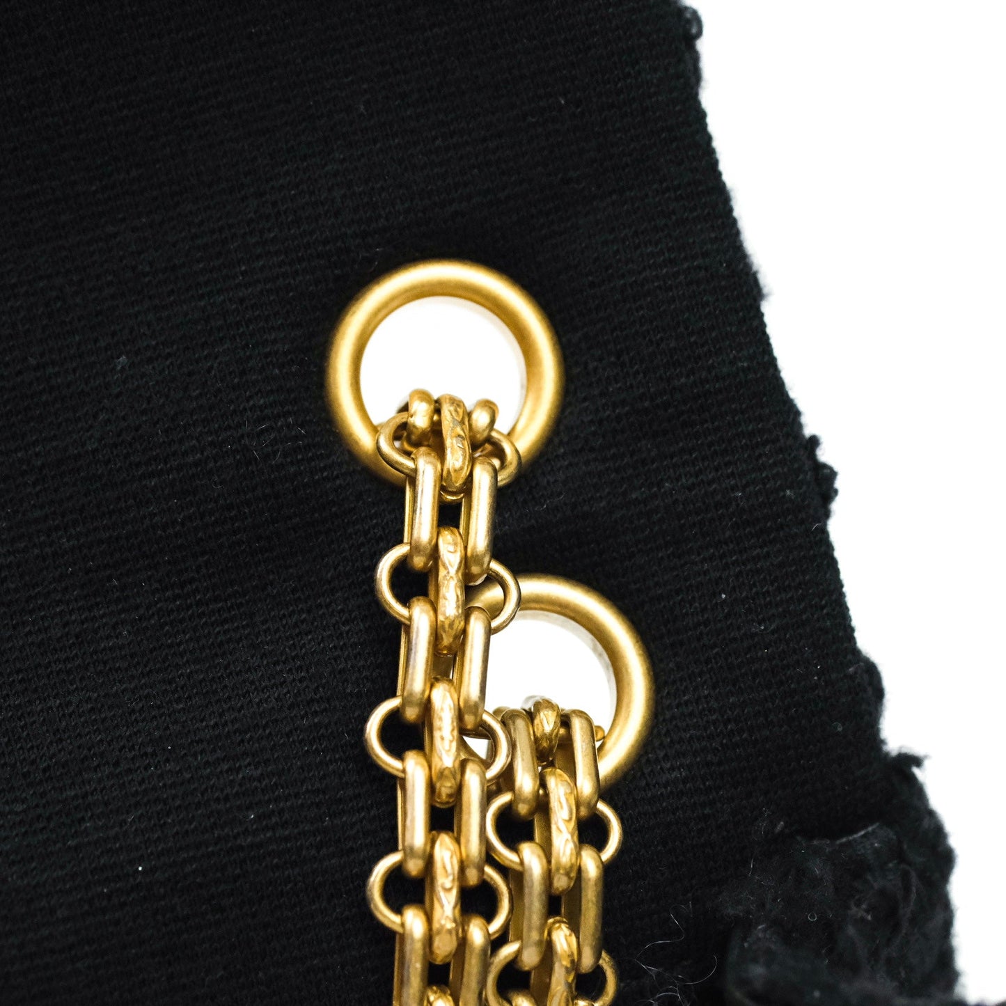 Chanel Mini Reissue 224 Black Navy Tweed Gold Hardware