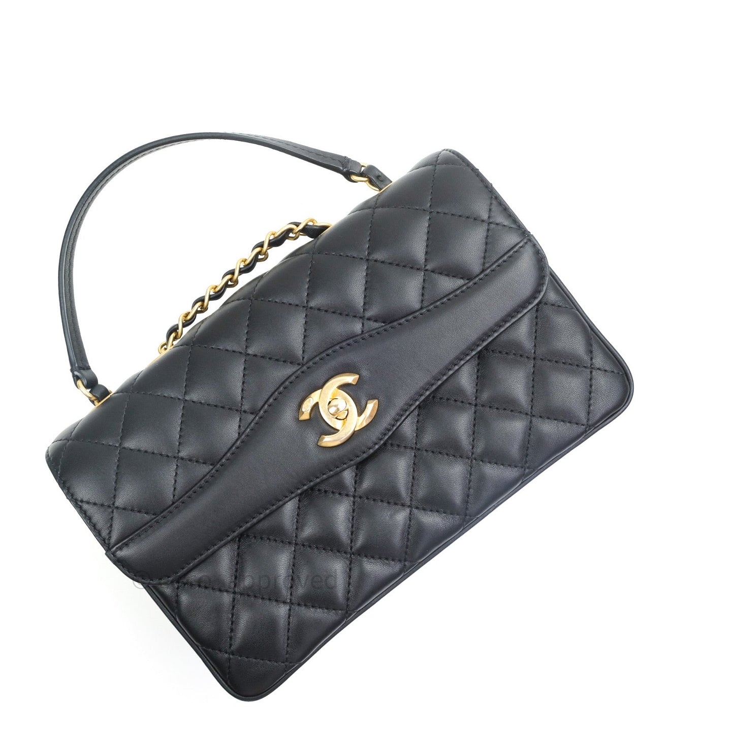 Chanel Coco Vintage Flap Bag Black Lambskin Gold Hardware 18C