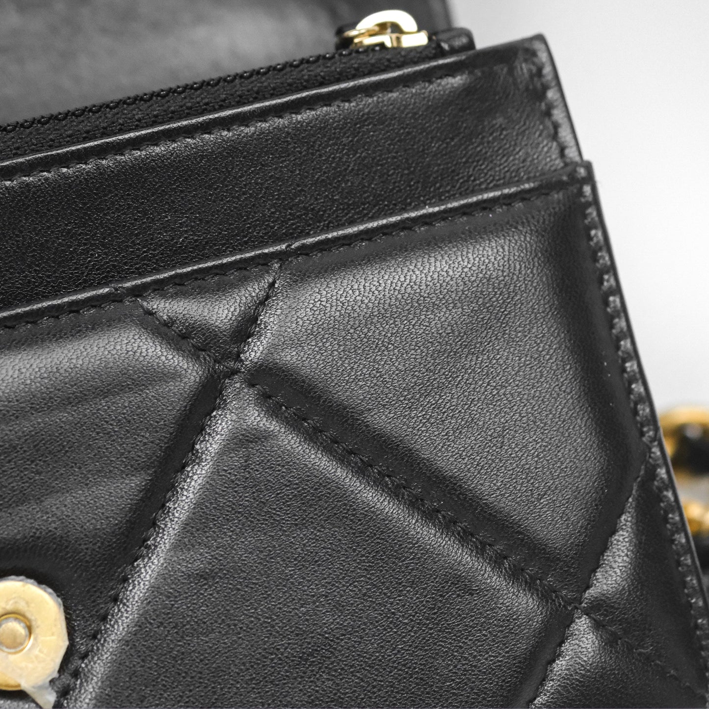 Chanel 19 Wallet on Chain WOC Black Mixed Hardware